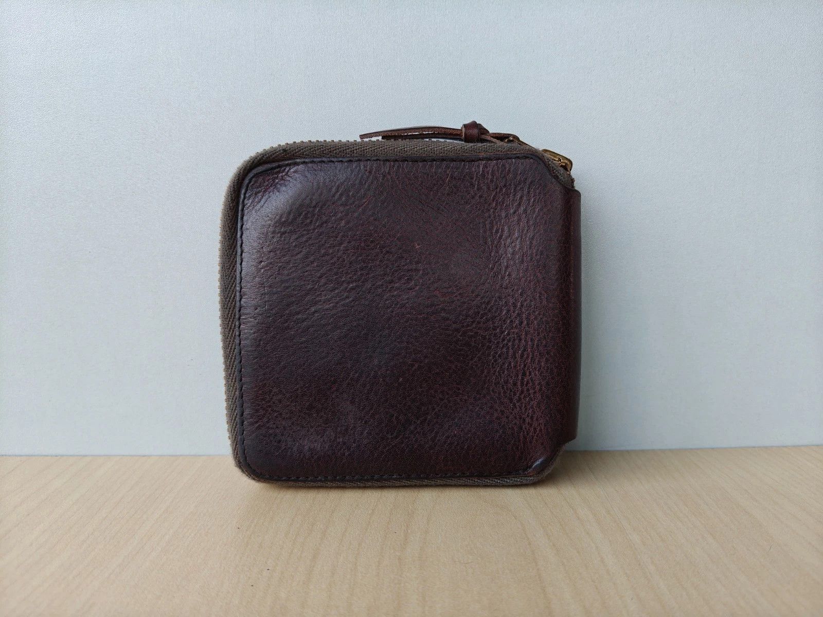 RRL Ralph Lauren Double RL Leather Zip Wallet FTP - 5002 Size ONE SIZE - 7 Thumbnail