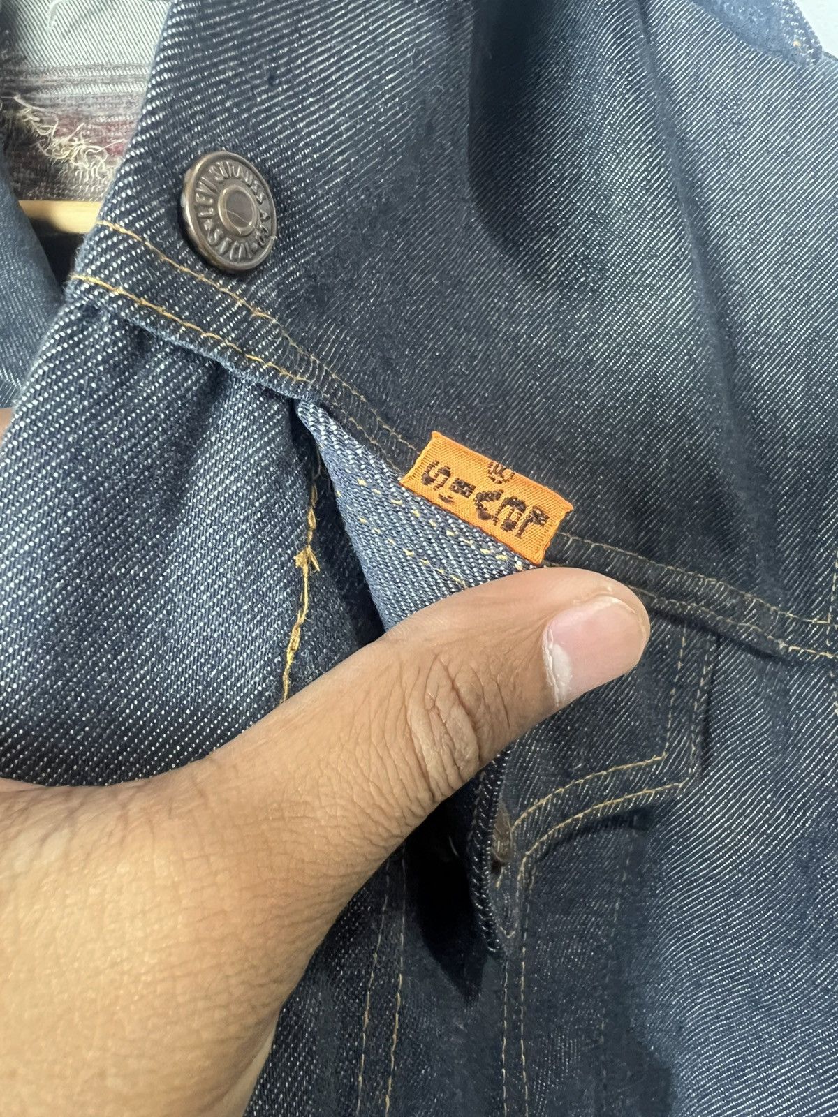 Levi's Vintage Clothing Vintage 70s Levis Orange Tab Nankai Denim Jacket Size US S / EU 44-46 / 1 - 21 Thumbnail