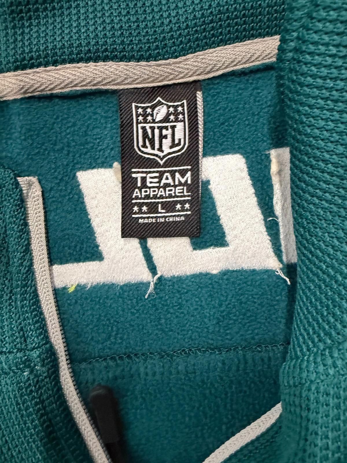 NFL Philadelphia Eagles Midnight Green Quarter-Zip NWT
