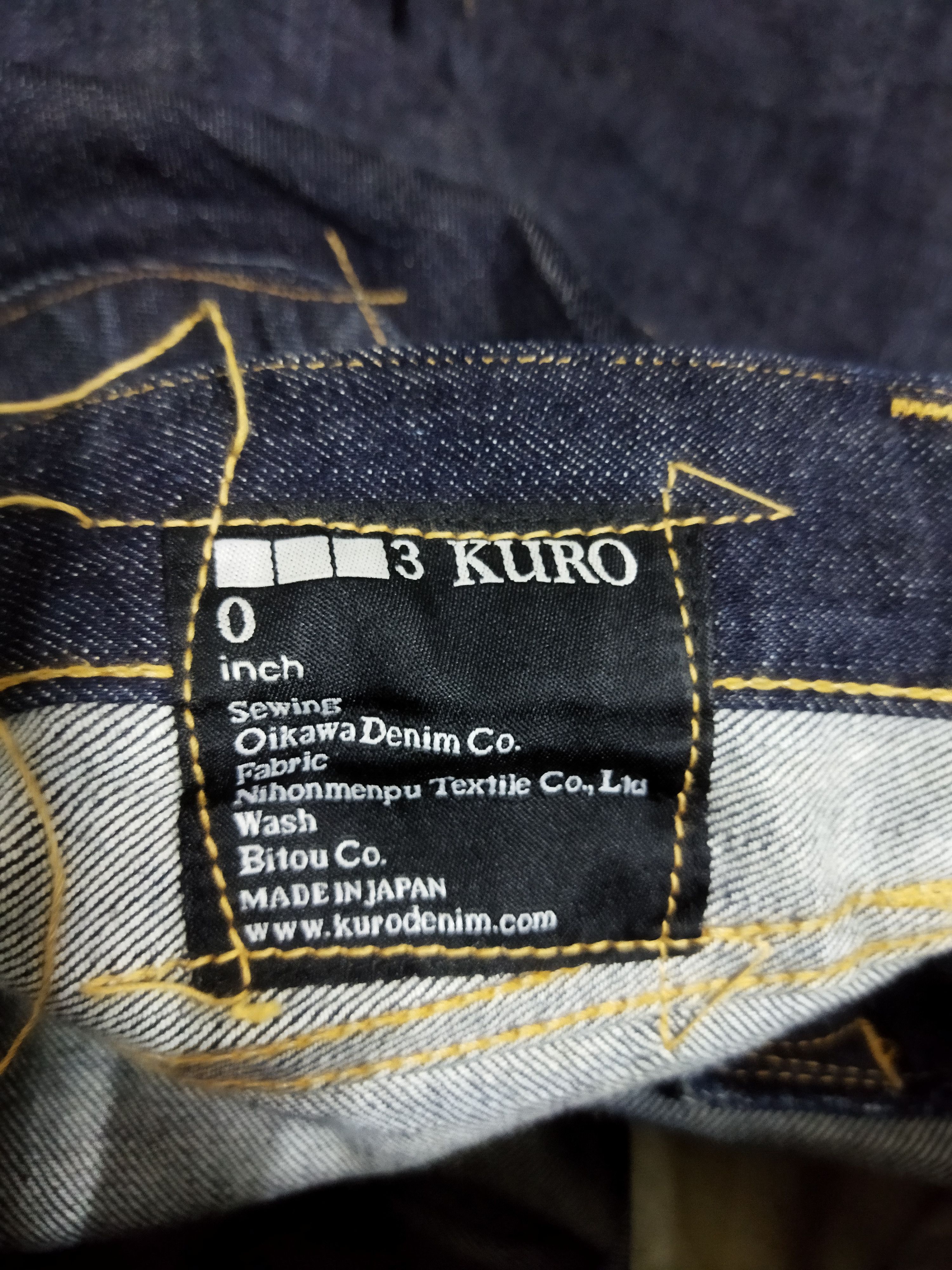 KURO Kuro Selvage Denim Jeans Size US 34 / EU 50 - 7 Thumbnail