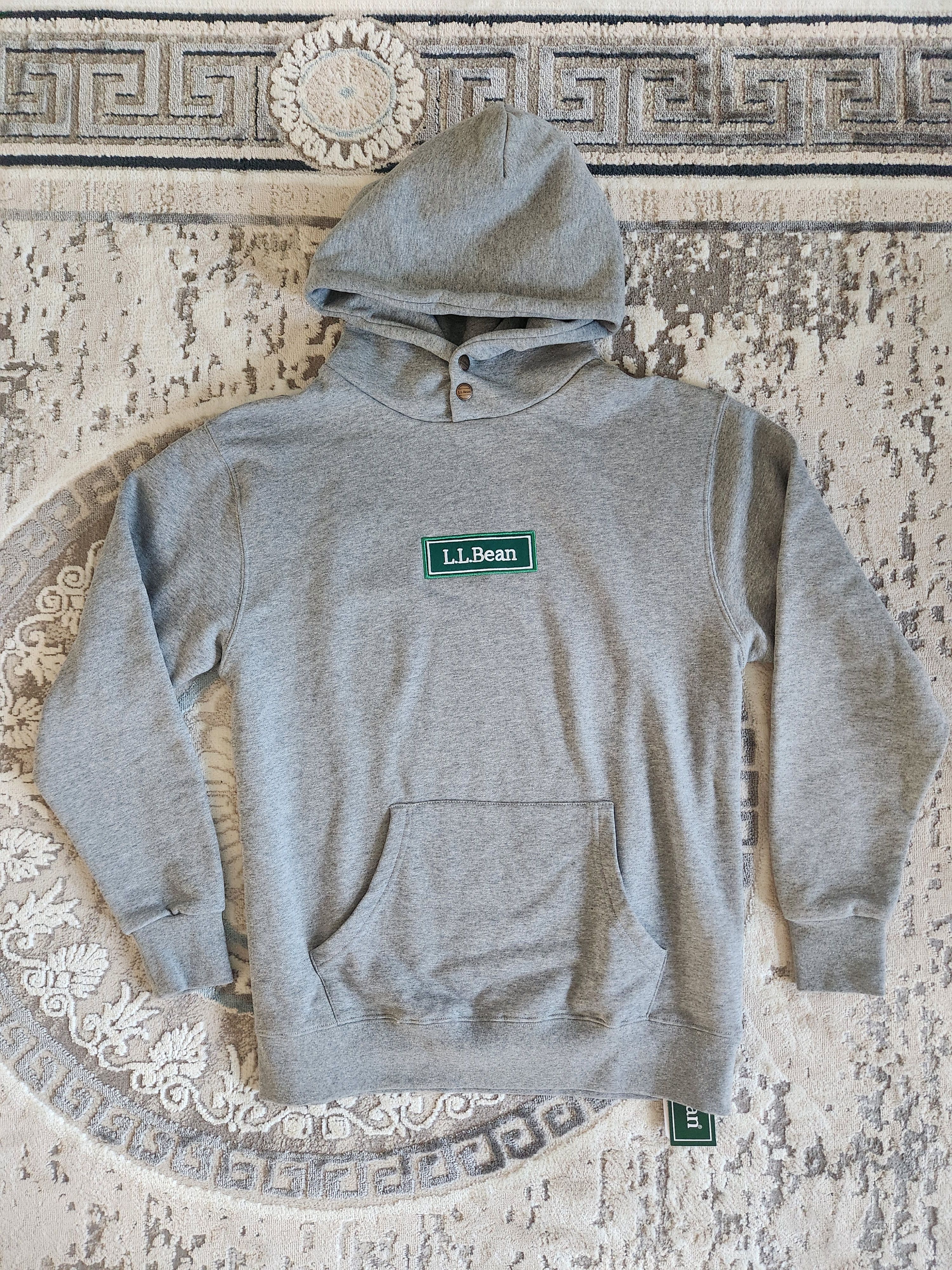 Image of Beams Plus x L L Bean Ll Bean X Beams Vintage NWT From Japan Embroidered Terry in Grey (Size Small)