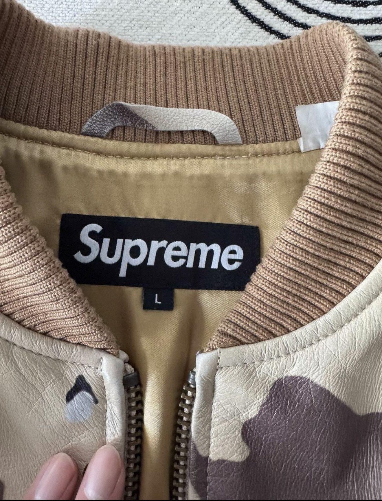 Supreme Supreme camo leather ma-1 Jacket Size US L / EU 52-54 / 3 - 3 Thumbnail