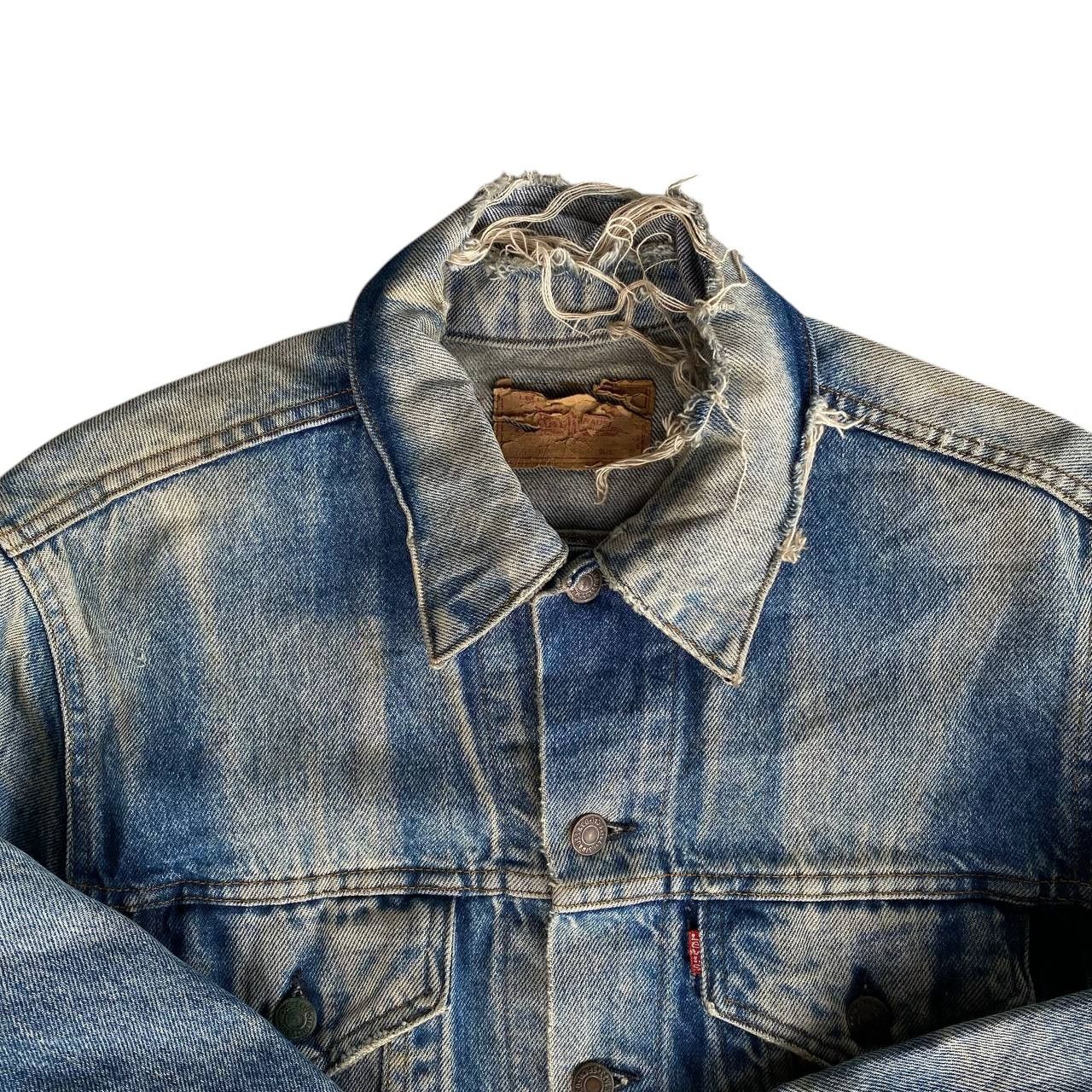 Levi's CRAZY PIECES LEVIS VINTAGE HONEYCOMBS FADED DISTRESSED DENIM Size US M / EU 48-50 / 2 - 12 Thumbnail