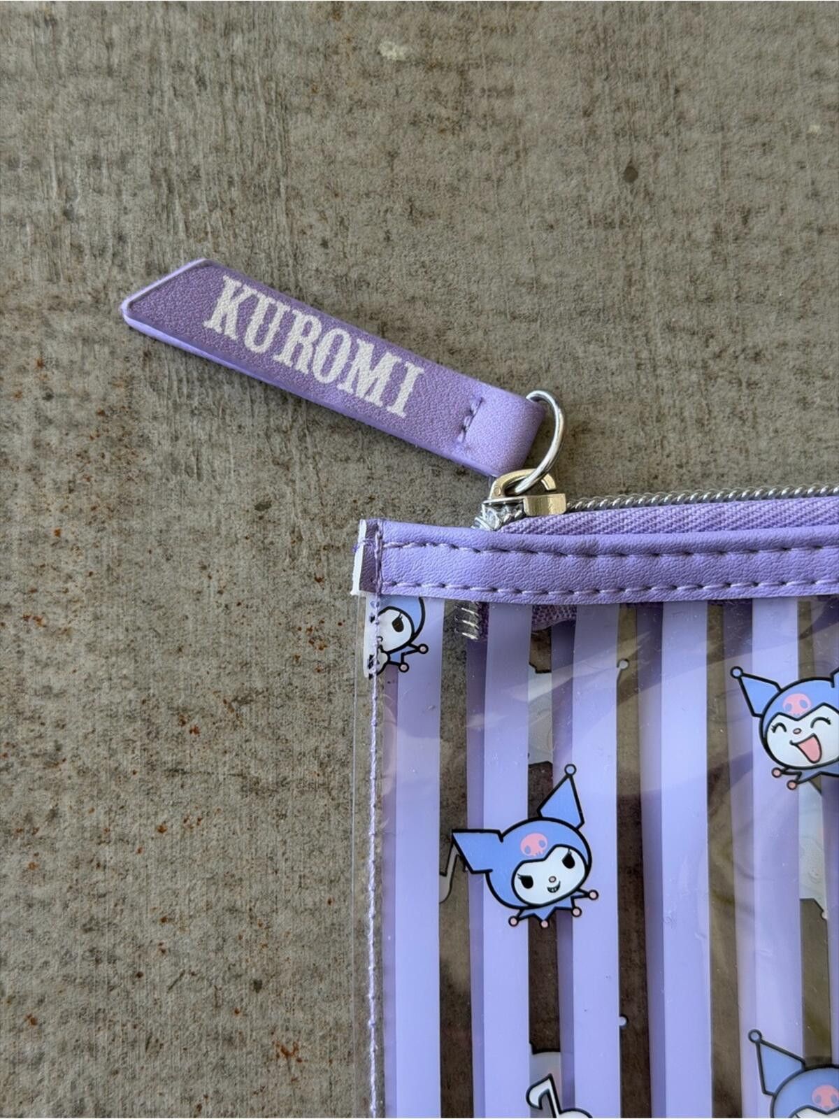 Other Sanrio Kuromi Lavender and White Striped Cosmetic Pouch Size ONE SIZE - 2 Thumbnail