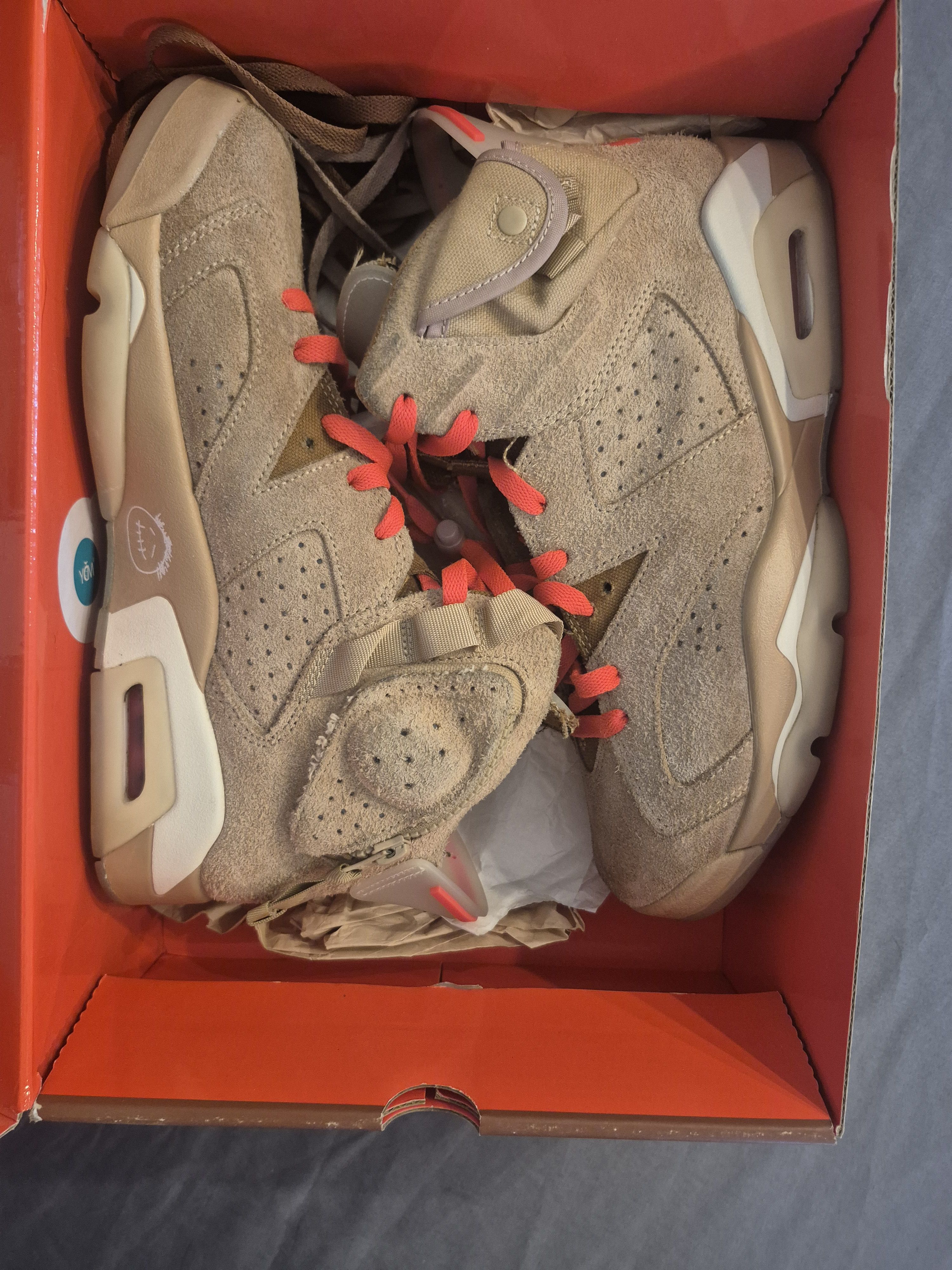 Air Jordan 6 x Travis Scott “British Khaki” Size 9