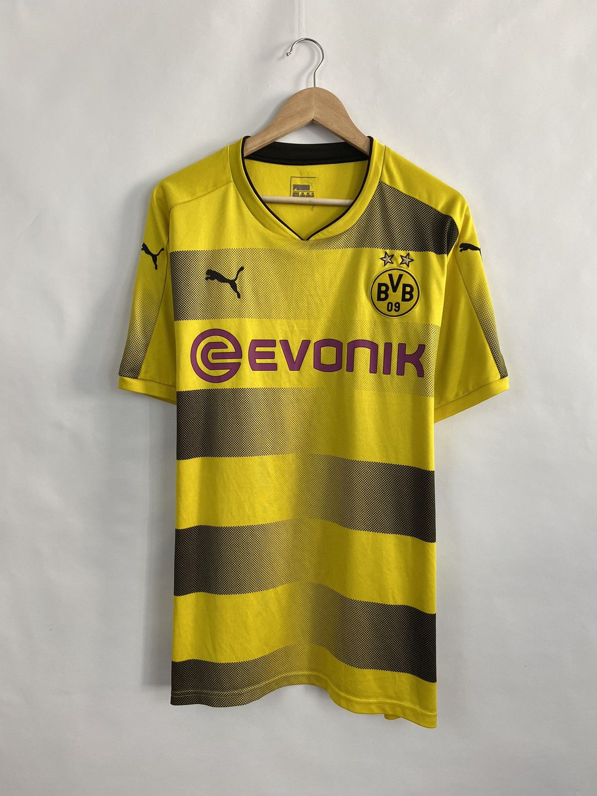 Puma 🇩🇪 Vintage Y2K Puma Borussia Dortmund BVB Soccer Jersey Size US XXL / EU 58 / 5 - 2 Thumbnail