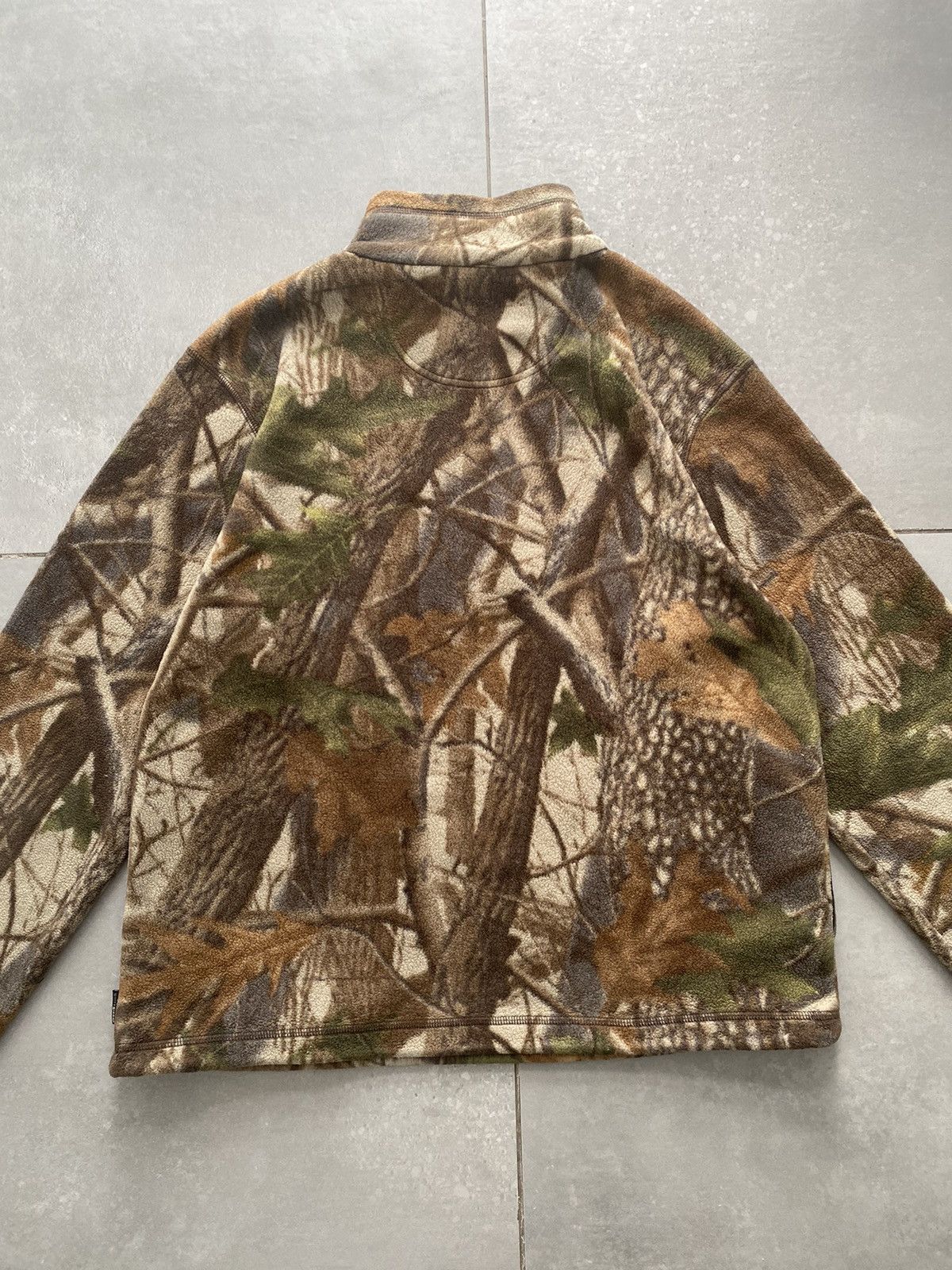 Vintage Vintage Realtree Military Camo Fleece Halfzip Hoodie Size US M / EU 48-50 / 2 - 2 Thumbnail