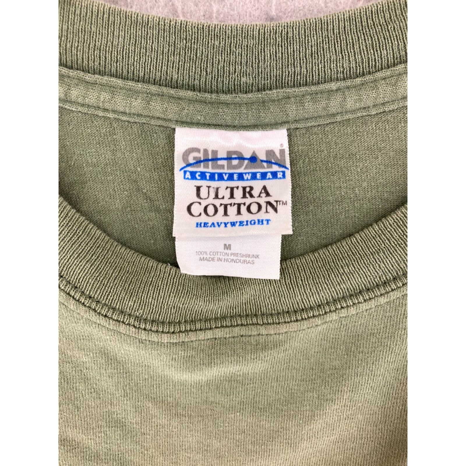 Gildan Estes Park Colorado Mens TShirt M Green Cotton Knit Logo Embroidered Crew Neck Short Sleeve Outdoor Shirt Mens Size US M / EU 48-50 / 2 - 5 Thumbnail