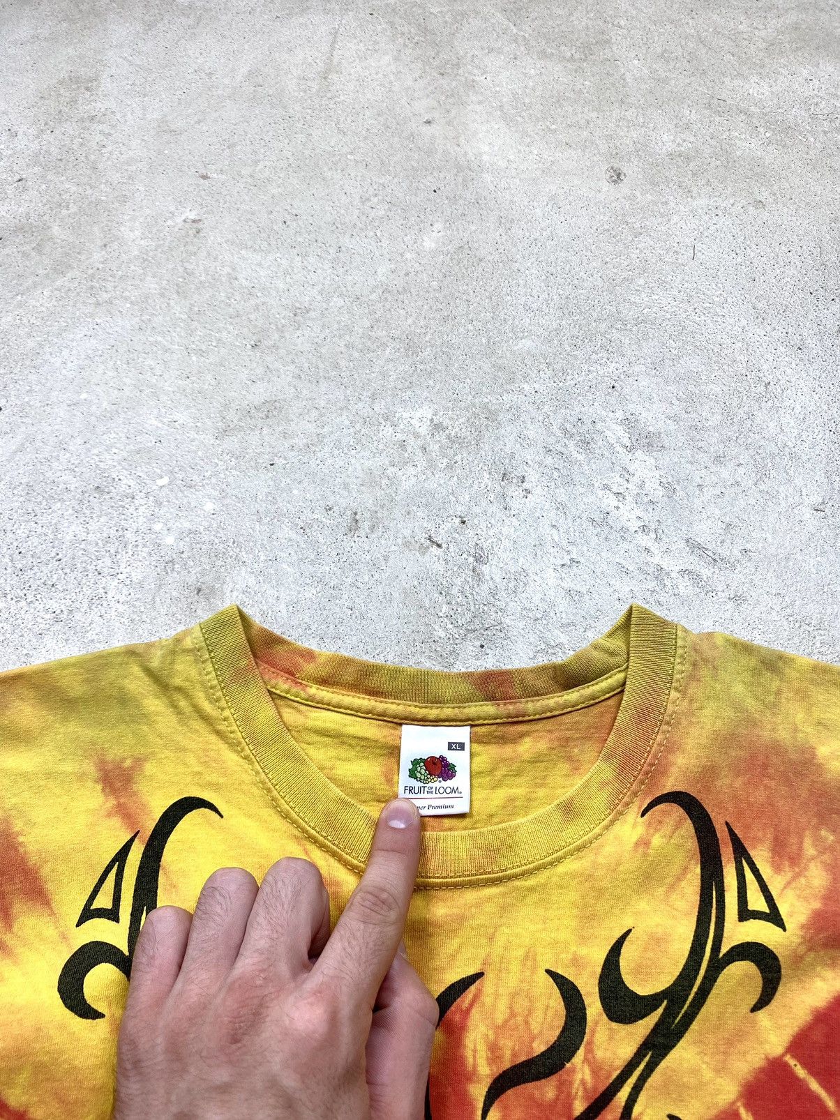 Vintage Y2K Vintage 2000’s Surf Design Tie Dye T Shirt Stussy Size US XL / EU 56 / 4 - 8 Thumbnail