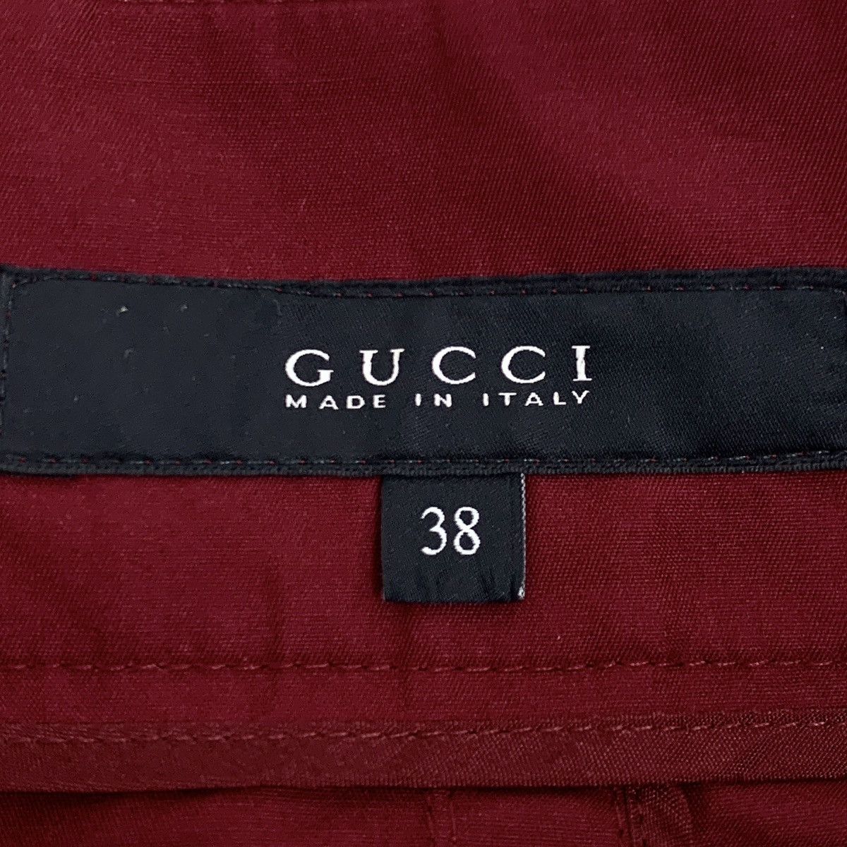 Gucci Gucci Red Cotton Split Hem Casual Skirt K26WX Size 26" / US 2 / IT 38 - 6 Thumbnail