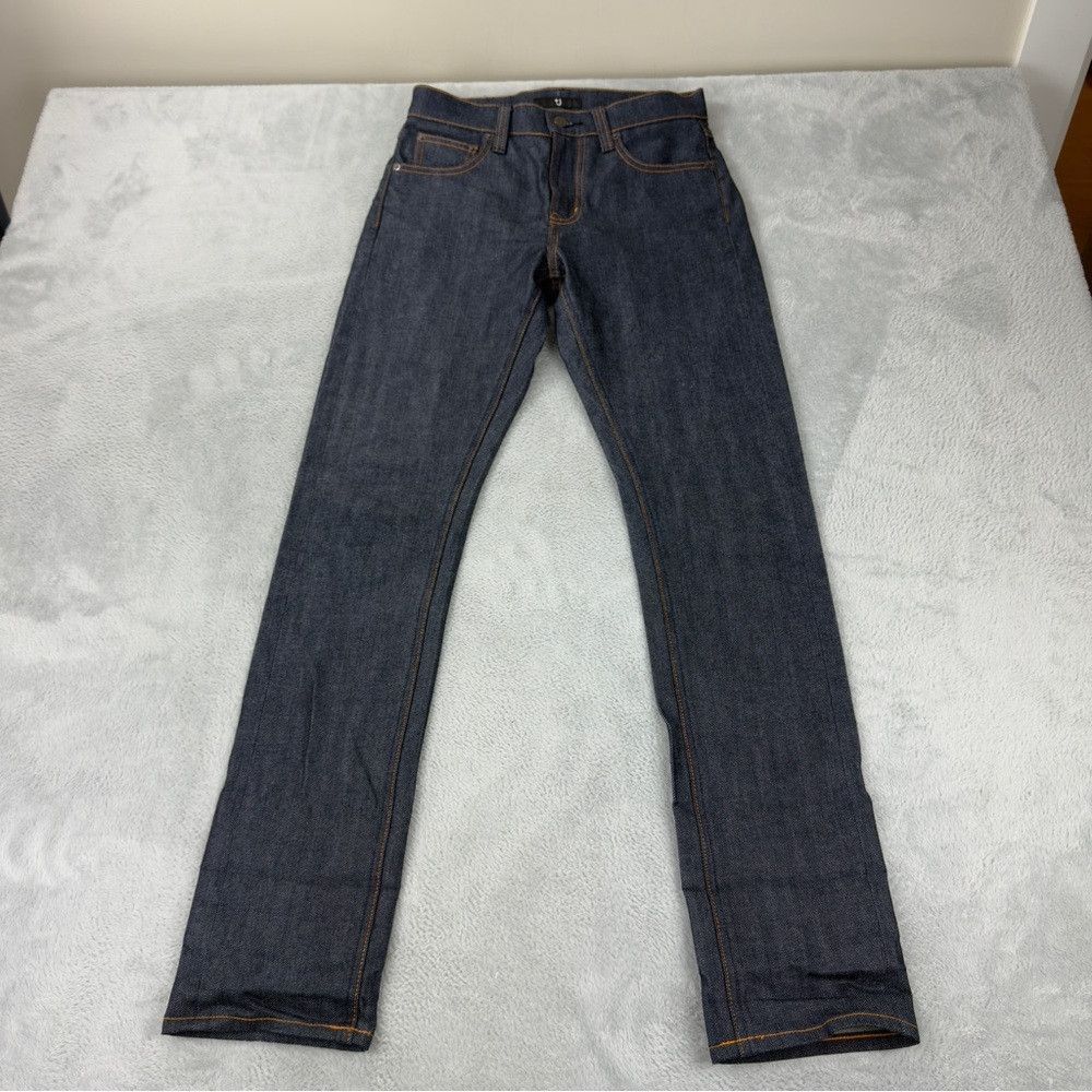 Uniqlo +J Selvedge Straight Jeans Womens Size 28x31 Dark Na