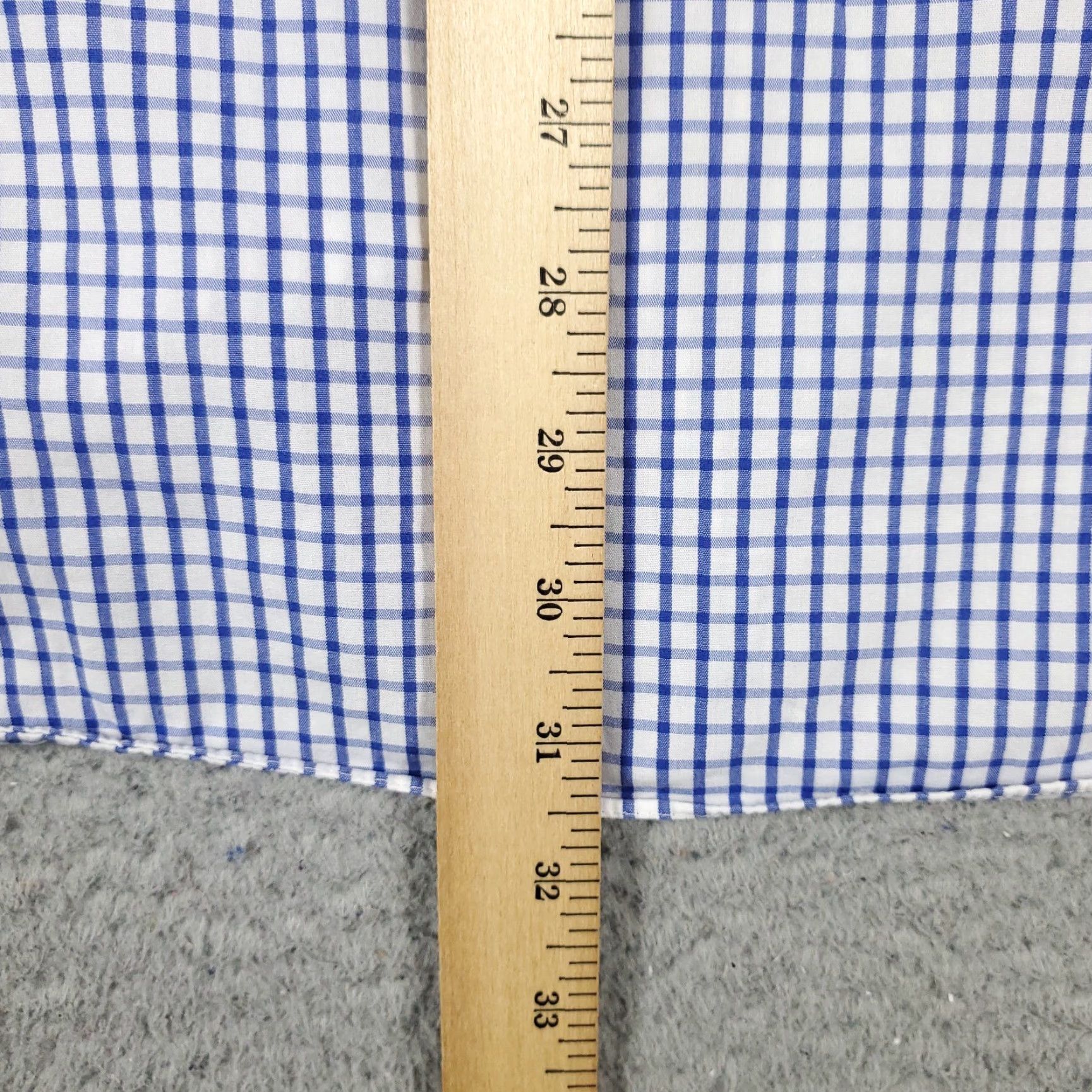 Tommy Hilfiger Tommy Hilfiger Dress Shirt Men’s 16.5 Blue White Check Long Sleeve Button Up Casual Business Size 42R - 5 Thumbnail