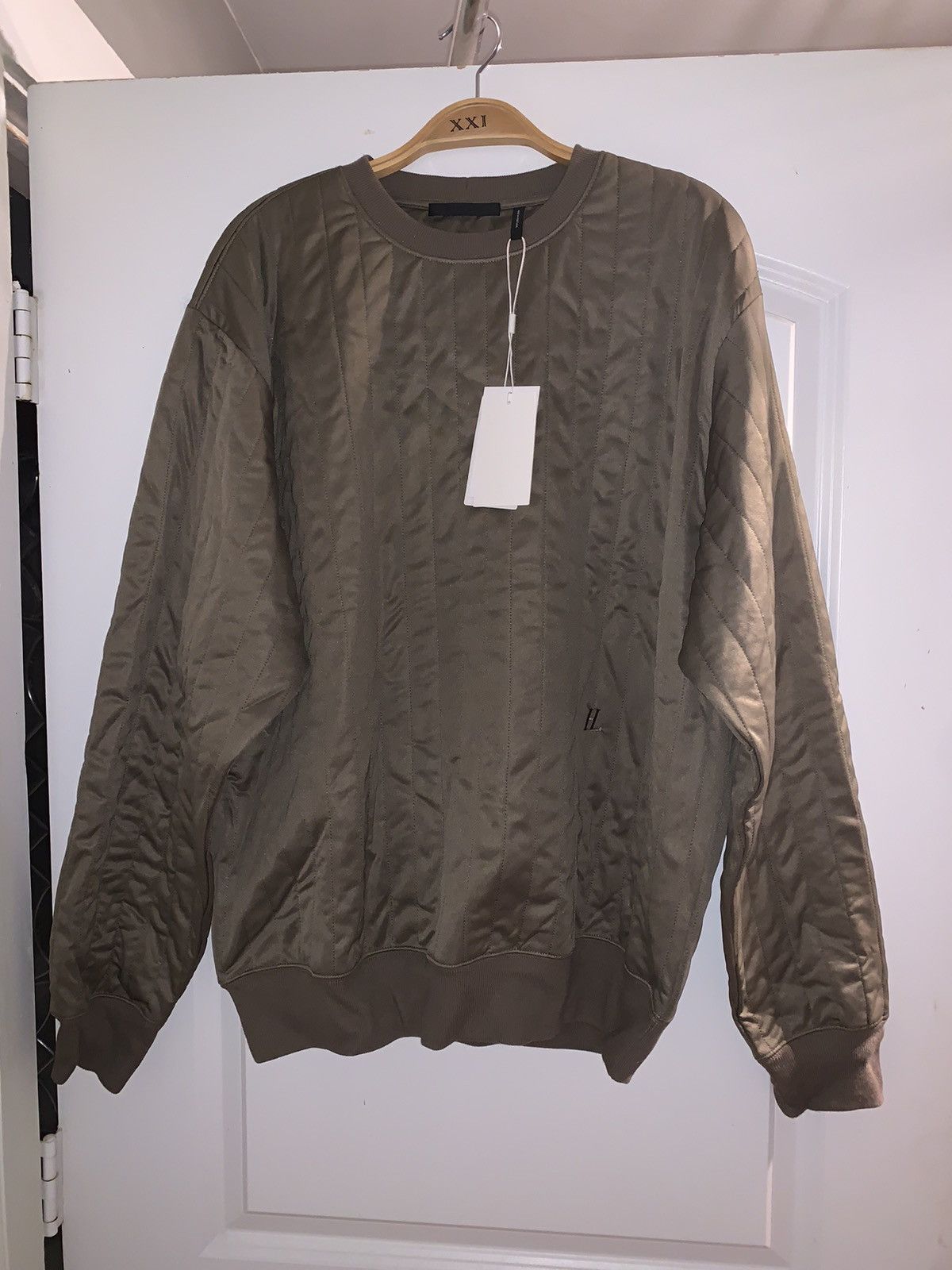 Helmut Lang Helmut Lang sheer quilted sweatshirt crewneck Size US L / EU 52-54 / 3 - 1 Thumbnail