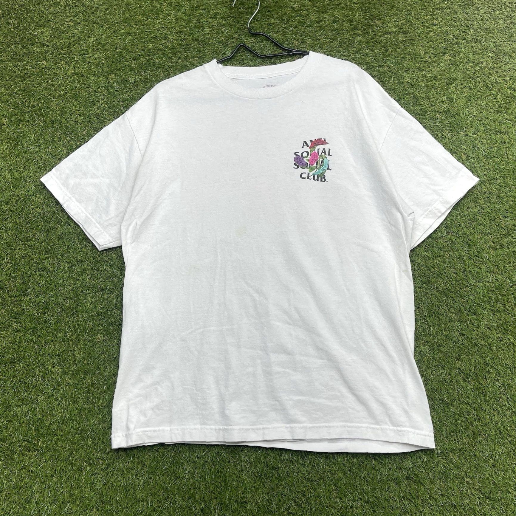 Anti Social Social Club Anti Social Social Club Shirt Mens XL Flowers Graphic Tee White Short Sleeve y2k Size US XL / EU 56 / 4 - 2 Thumbnail