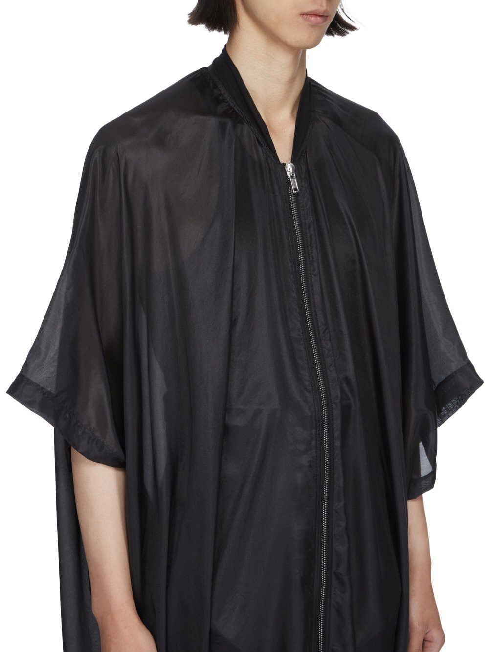 Rick Owens BNWT SS24 RICK OWENS "LIDO" SL PONCHO FLIGHT JACKET UNI Size US M / EU 48-50 / 2 - 6 Thumbnail