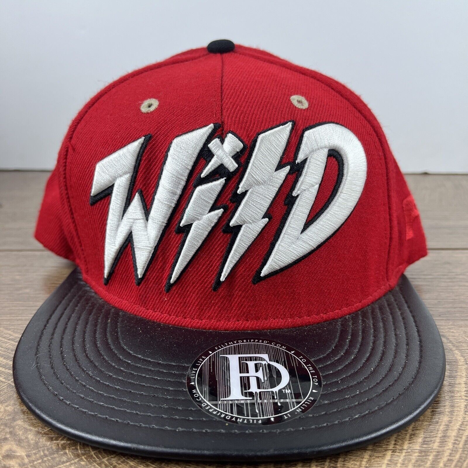 Other Wild Hat Wild Red Hat Adjustable Adult Size Hat Red Cap Size ONE SIZE - 3 Thumbnail