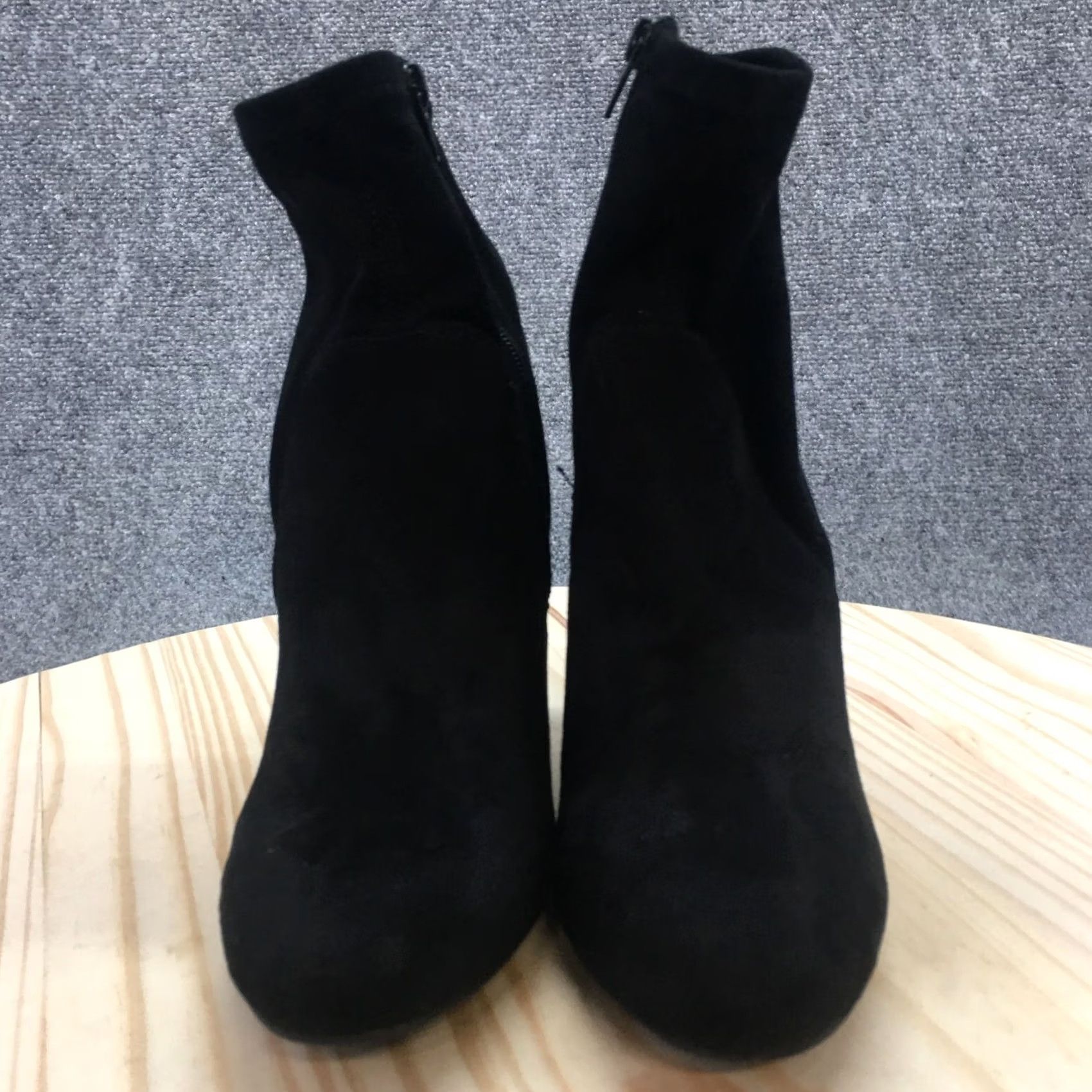 Vintage A New Day Boots Womens 9 Casual Comfort Side Zip Bootie Black Fabric Size US 9 / IT 39 - 4 Thumbnail
