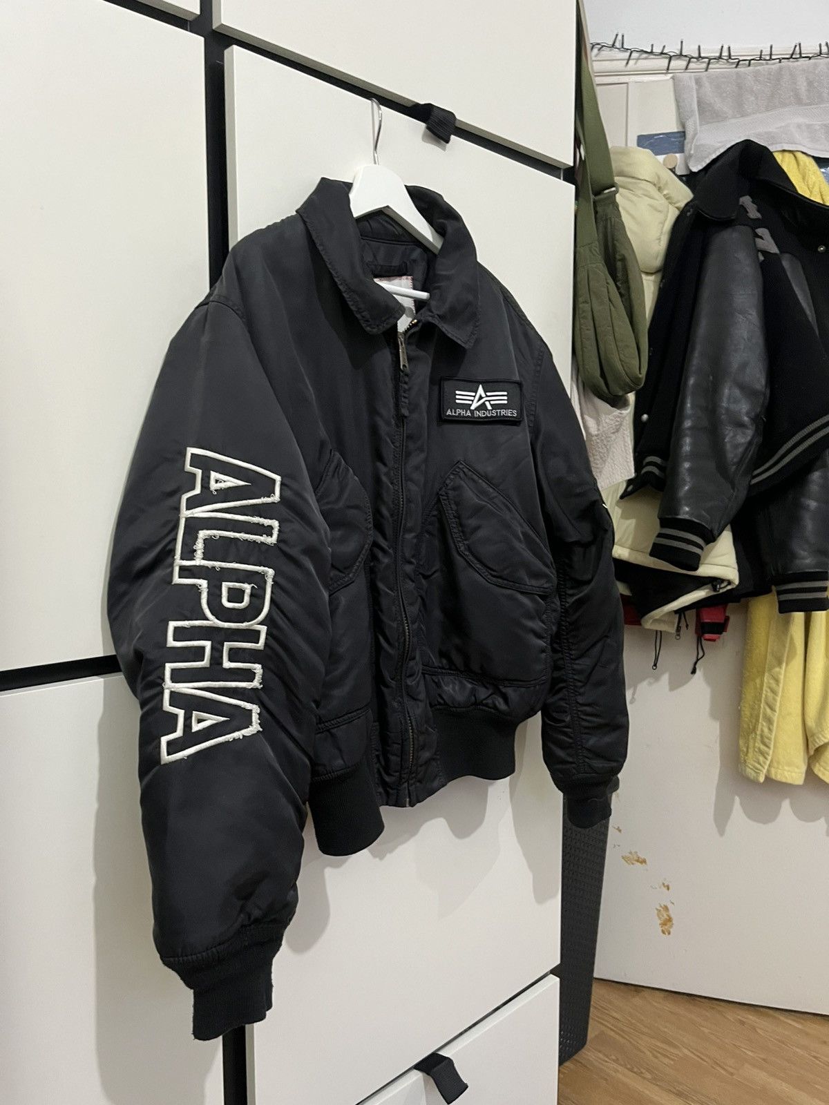 Alpha Industries × Vintage Vintage Alpha Industries Jacket Bomber Size US L / EU 52-54 / 3 - 2 Thumbnail