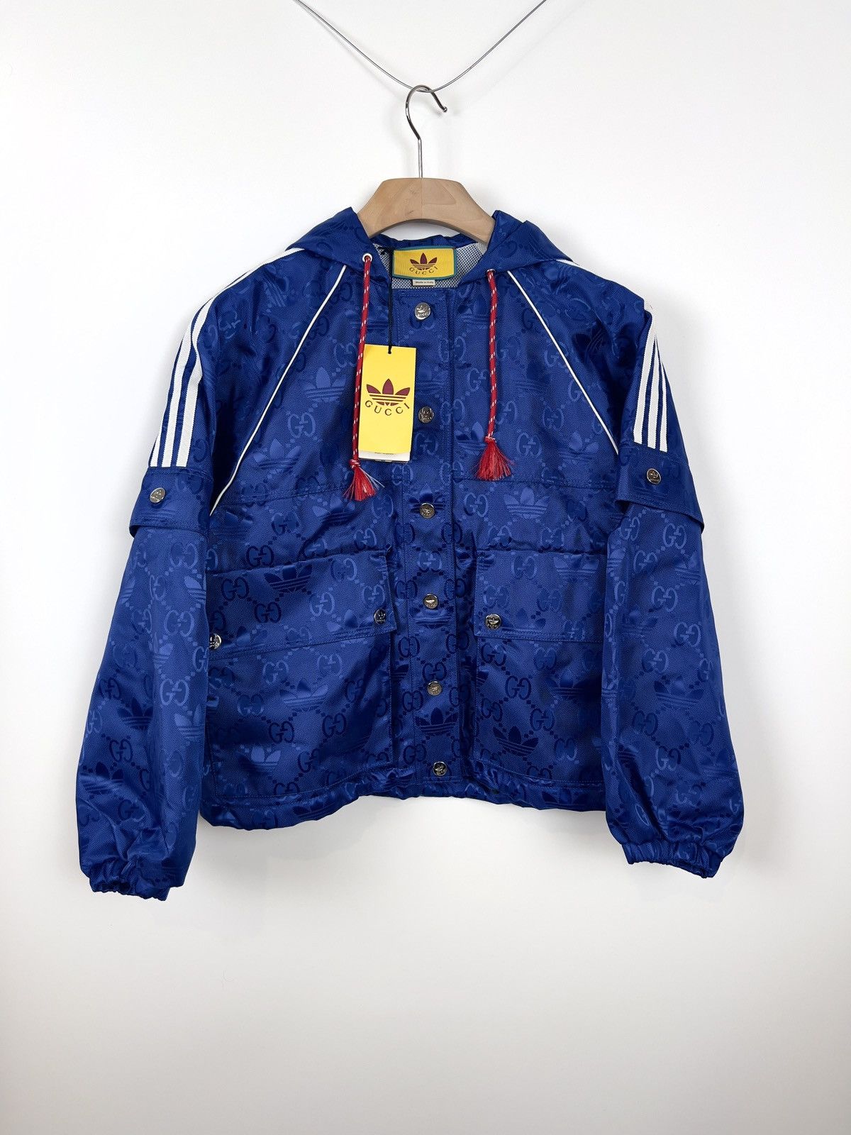 Adidas × Gucci Adidas x Gucci Blue Monogram Jacket - Iconic Collaboration Size XS / US 0-2 / IT 36-38 - 1 Thumbnail