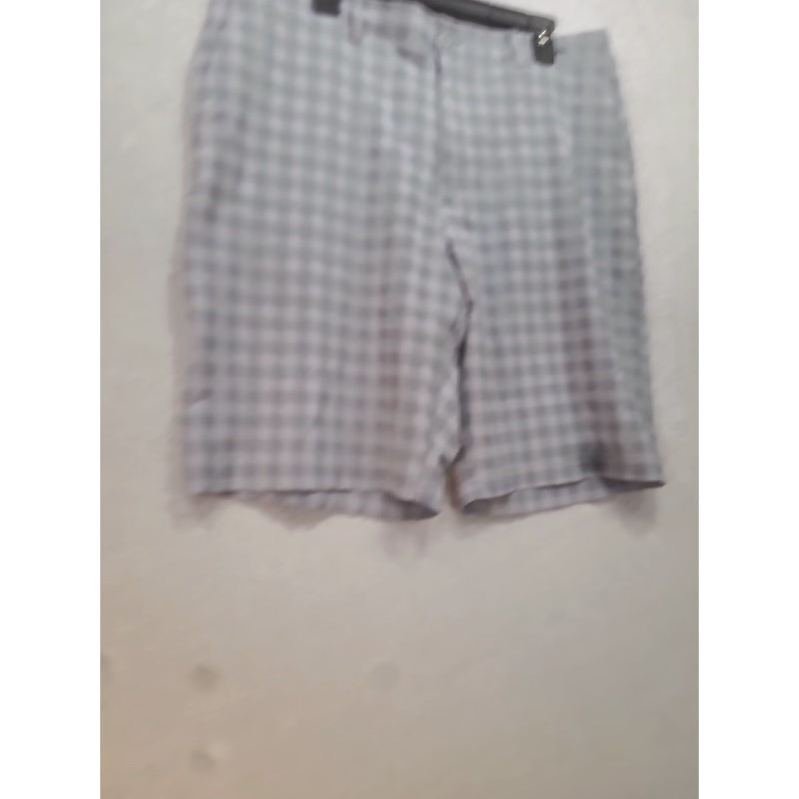 Vintage Jack Nicklaus Men's Plaid Short Pants Green Size 38 Flat Front Light Wt. Stretch Size US 38 / EU 54 - 2 Thumbnail
