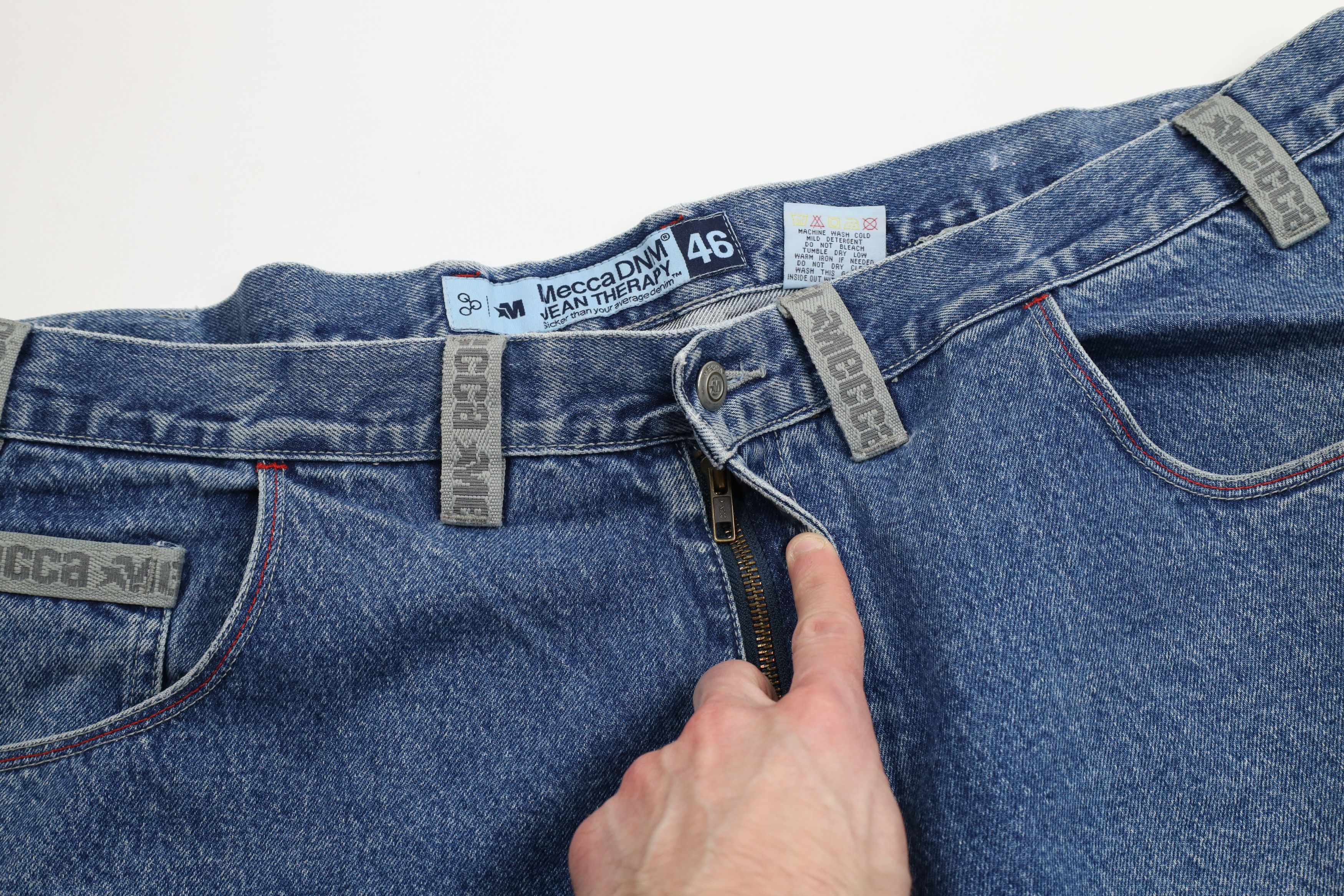 Vintage Vintage 90s Streetwear Baggy Fit Hip Hop Denim Jeans Blue Size US 44 / EU 60 - 7 Thumbnail