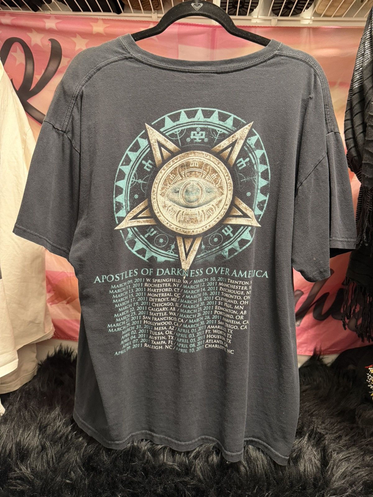 Vintage Apostles of Darkness Over America 2011 Band Tee Size US L / EU 52-54 / 3 - 3 Thumbnail