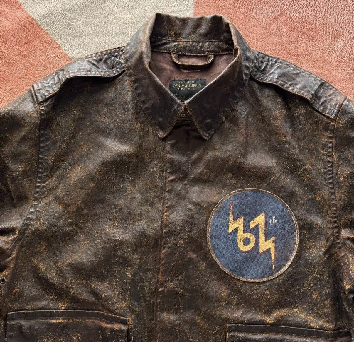 Denim & Supply Ralph Lauren Denim Supply Ralph Lauren A-2 Flight Jacket K22 Size US M / EU 48-50 / 2 - 2 Thumbnail