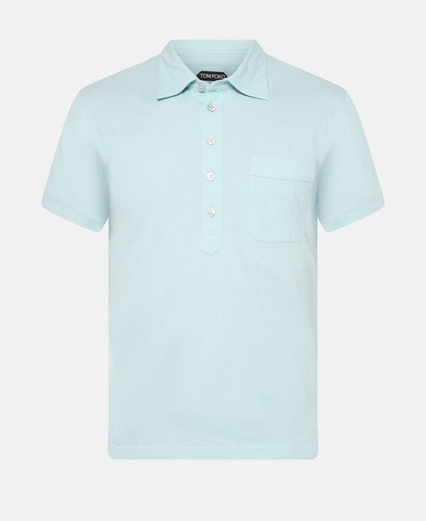 Tom Ford Silk-blend polo shirt Size US M / EU 48-50 / 2 - 1 Thumbnail