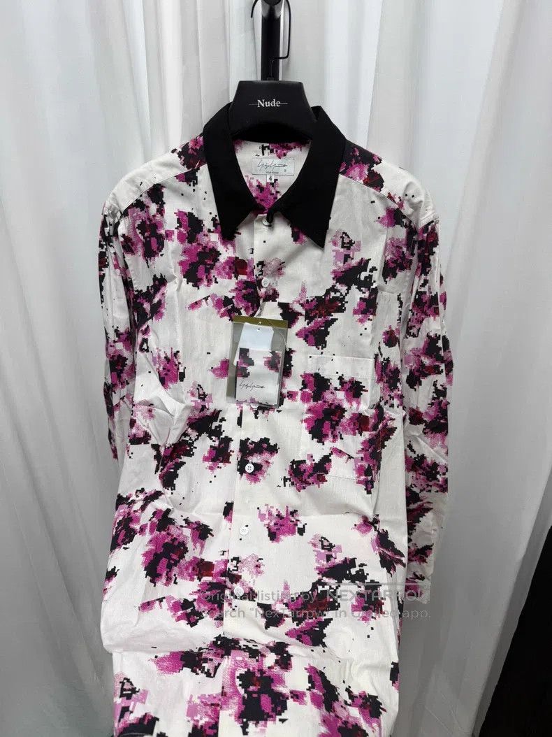 Yohji Yamamoto YOHJI YAMAMOTO Mosaic Flower Bud Loose Shirt Size US XL / EU 56 / 4 - 6 Thumbnail