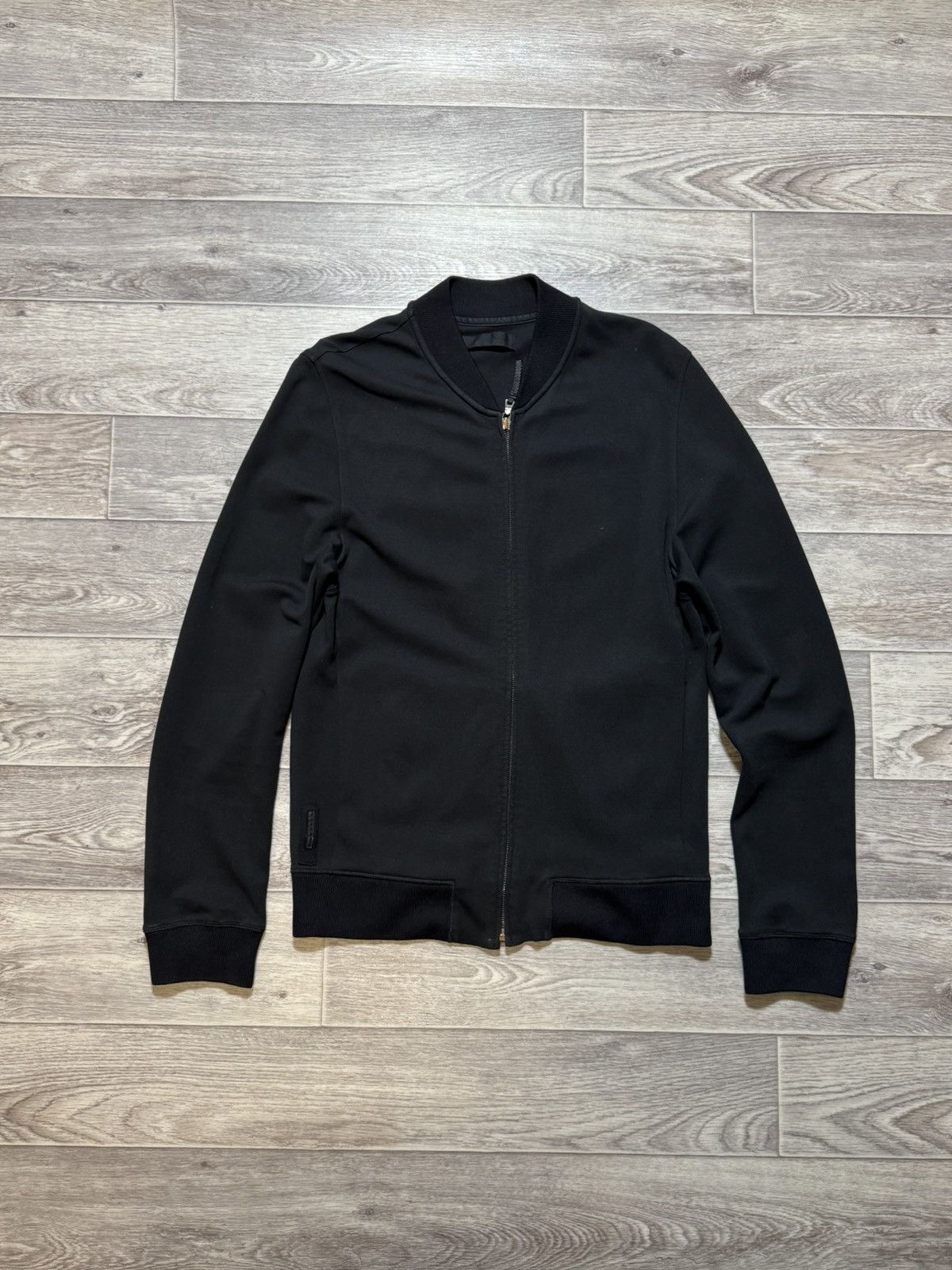 Prada Nylon Black Tab Full Zip Bomber
