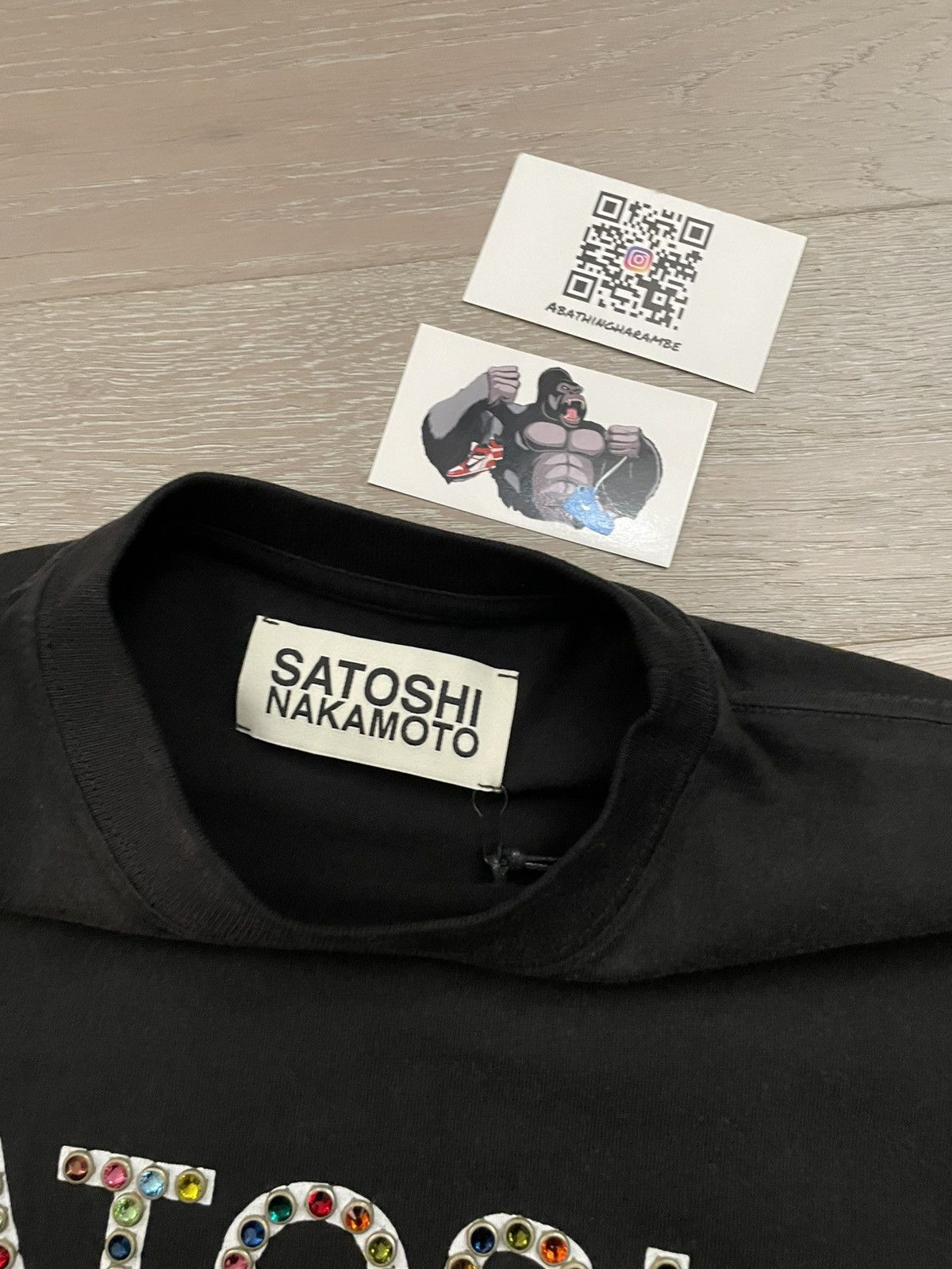 Satoshi Nakamoto Satoshi Nakamoto Studded Logo Tee Size US S / EU 44-46 / 1 - 3 Thumbnail