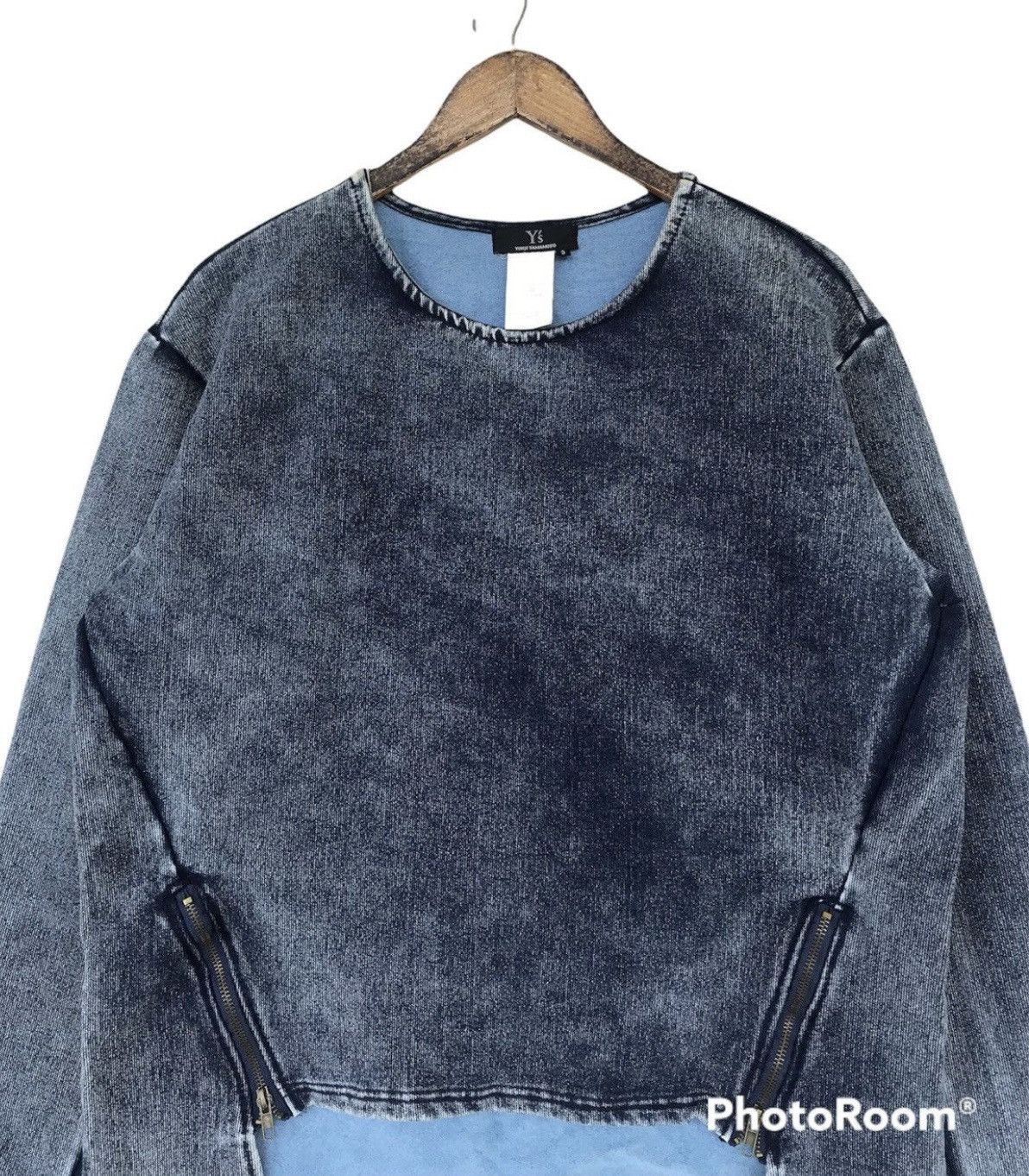 Yohji Yamamoto 💥Archive Yohji Yamamoto Indigo Shirt Size L / US 10 / IT 46 - 1 Thumbnail