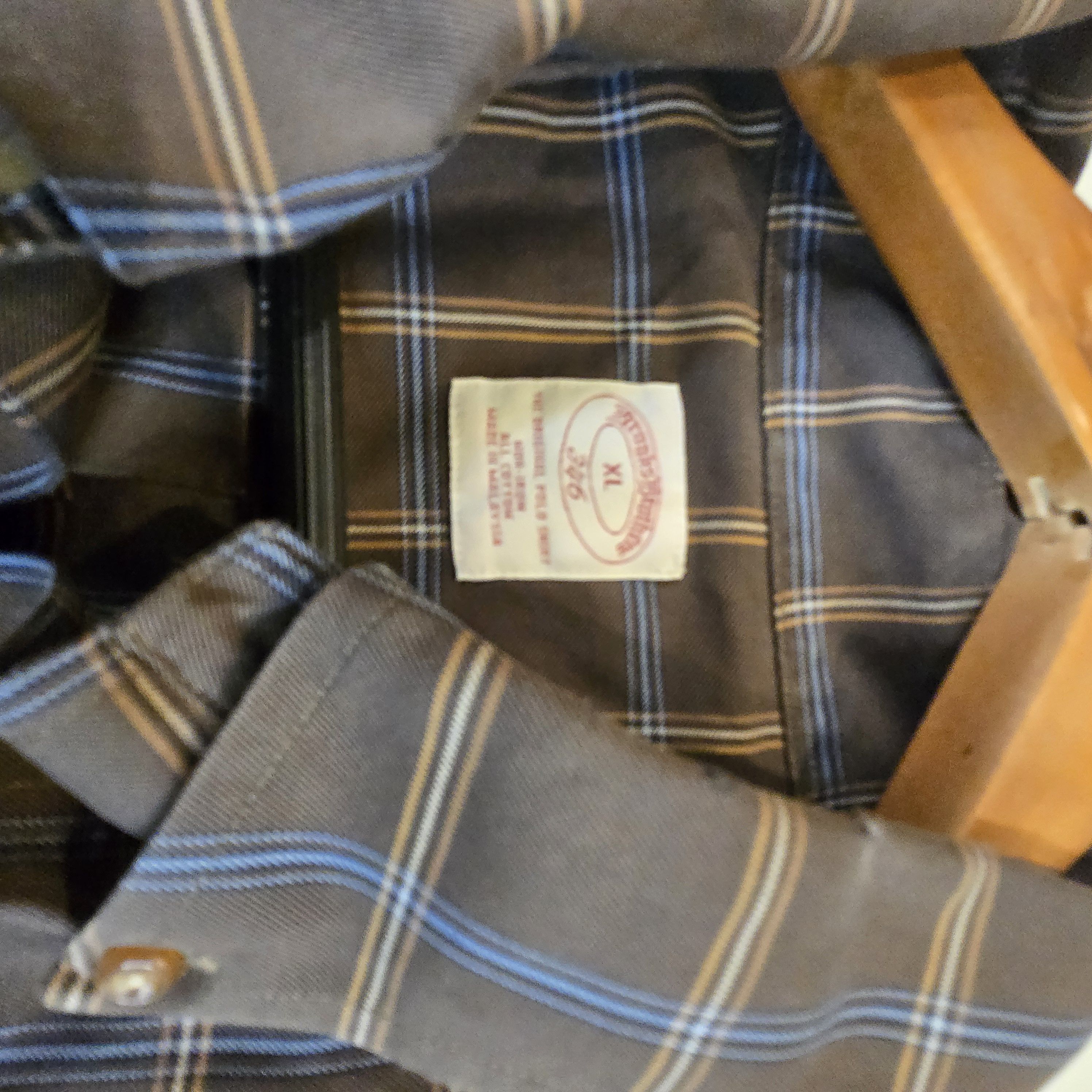 Brooks Brothers Brooks Brothers XL 1818 Regent Shirt Brown Blue Plaid Size US XL / EU 56 / 4 - 2 Thumbnail