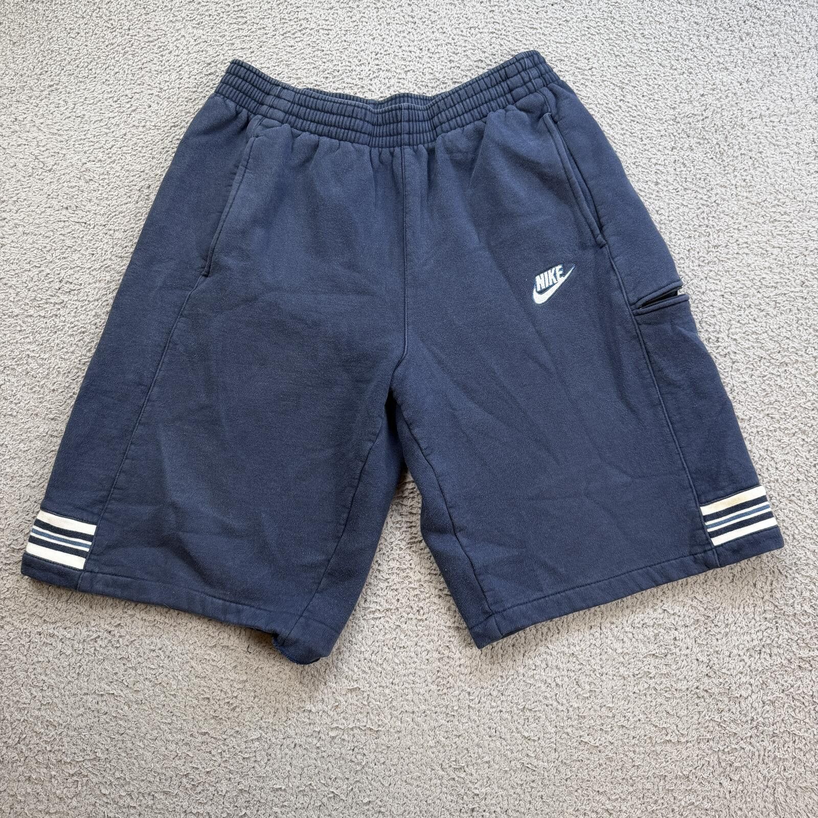 Nike Nike Fleece Sweat Shorts Mens M Blue Swoosh Lounge Shorts Size US 32 / EU 48 - 1 Thumbnail
