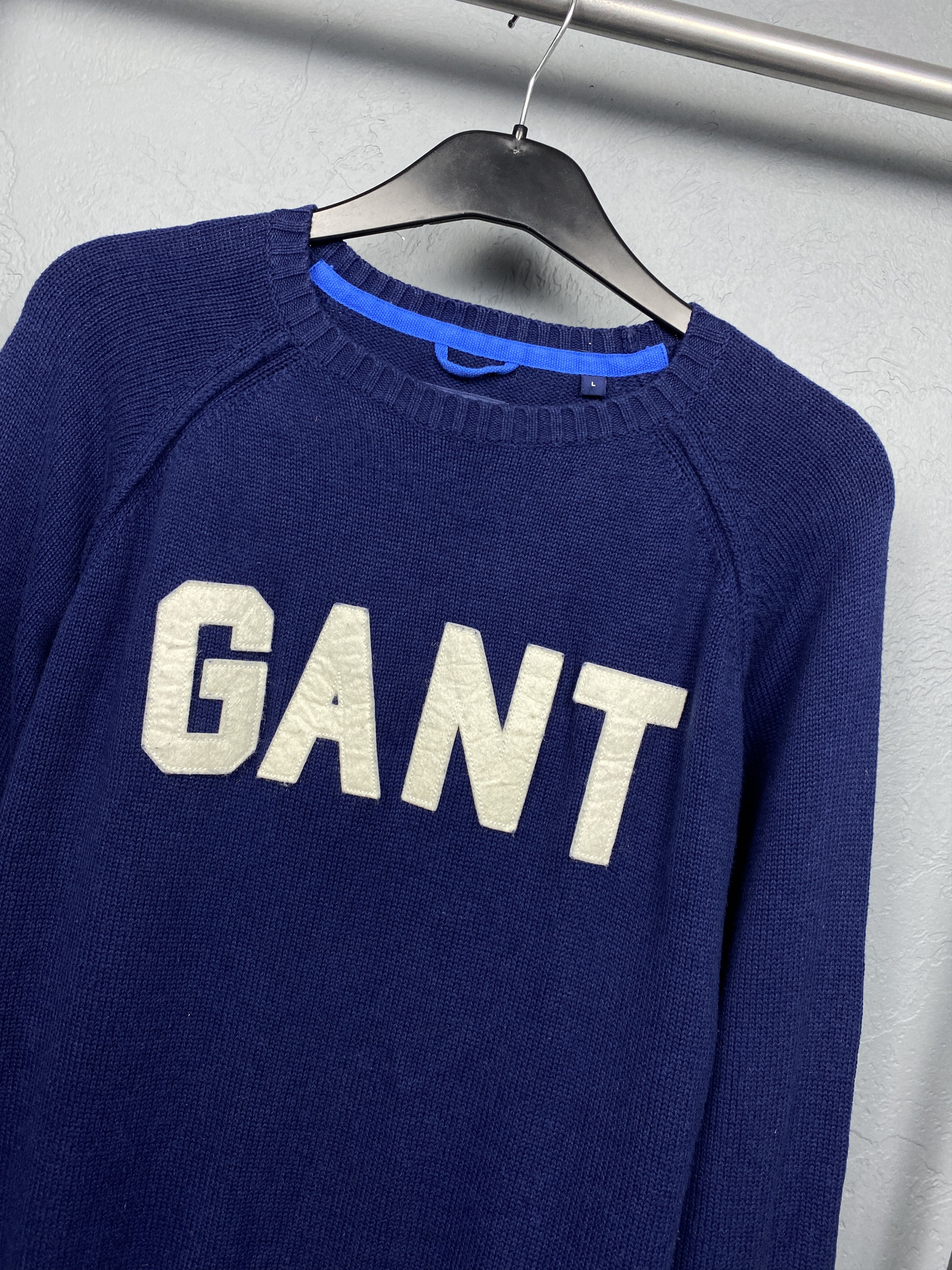 Gant Gant Vintage Mens Crew Neck Knit Sweater Size US L / EU 52-54 / 3 - 2 Thumbnail