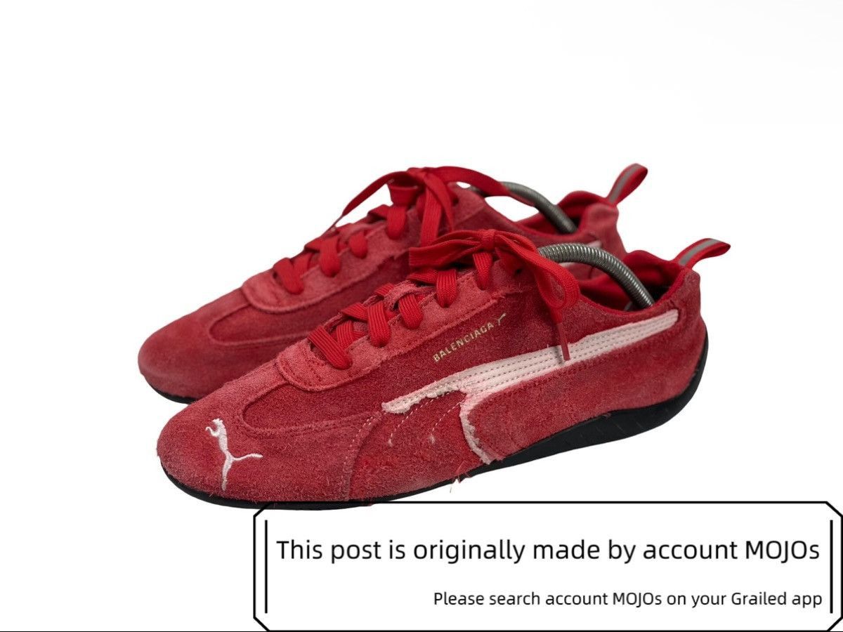 Balenciaga × Puma Sz 41 Balenciaga x Puma Speedcat Distressed Red