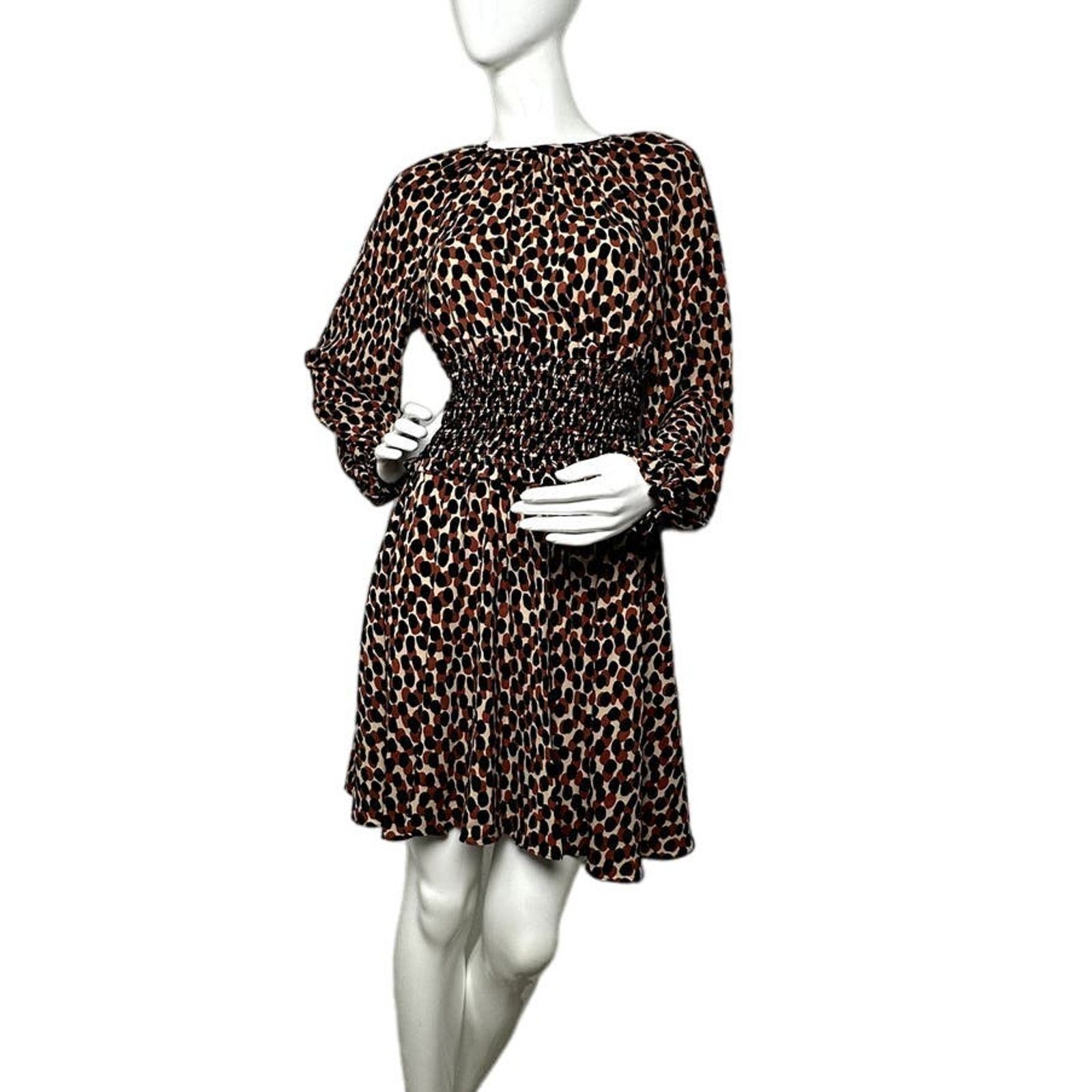 Kate Spade Kate Spade Dotty Leopard Spin Mainline Dress Size XS Size XS / US 0-2 / IT 36-38 - 3 Thumbnail