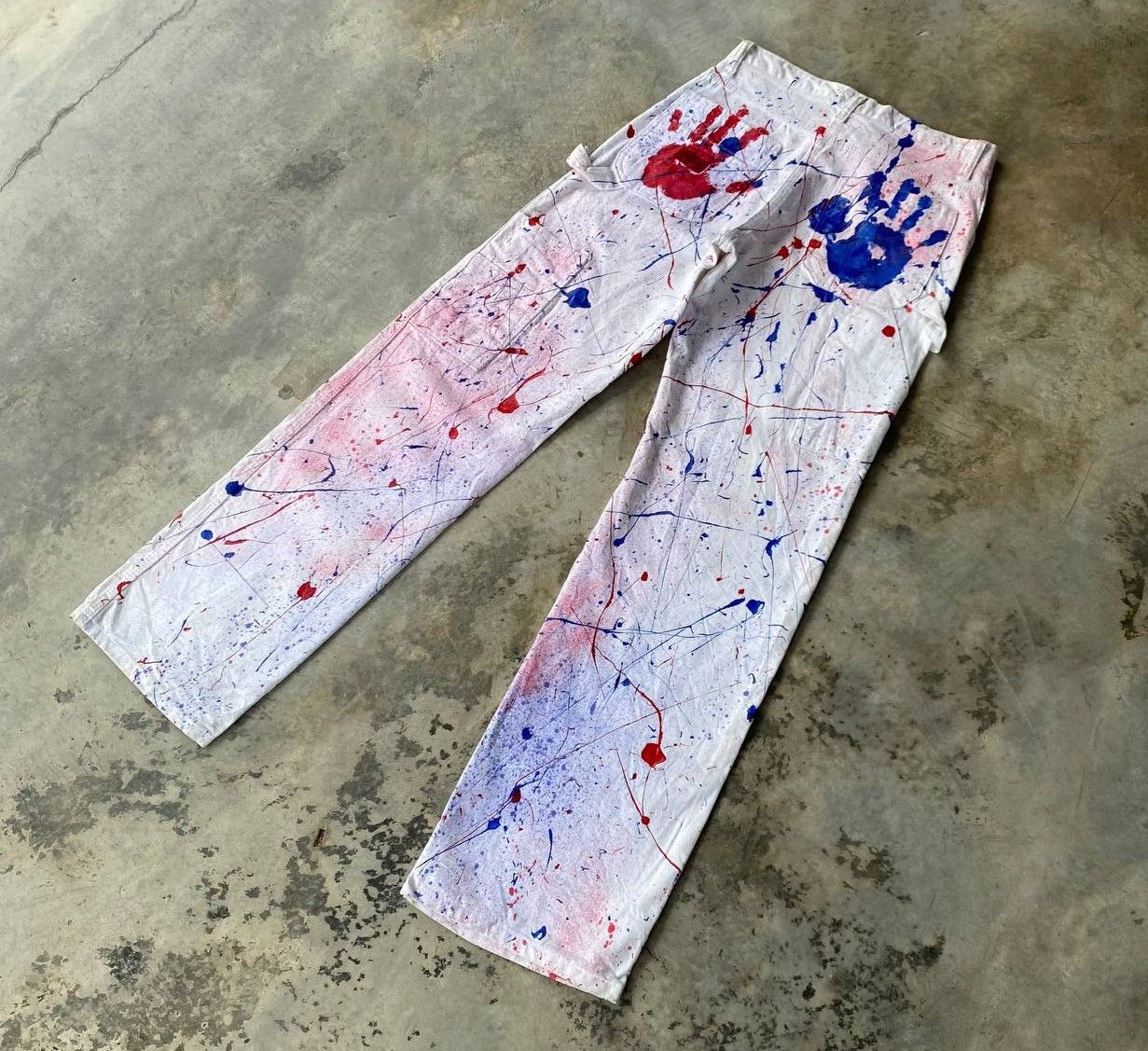 Vintage VINTAGE DICKIES CARPENTER REWORKED SPLATTER PAINT W28X32 Size US 28 / EU 44 - 8 Thumbnail
