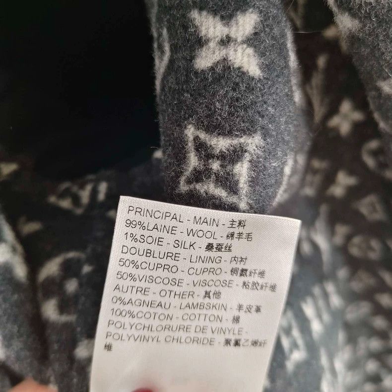Louis Vuitton Louis Vuitton Black bathrobe coat with full print inside c Size M / US 6-8 / IT 42-44 - 5 Thumbnail