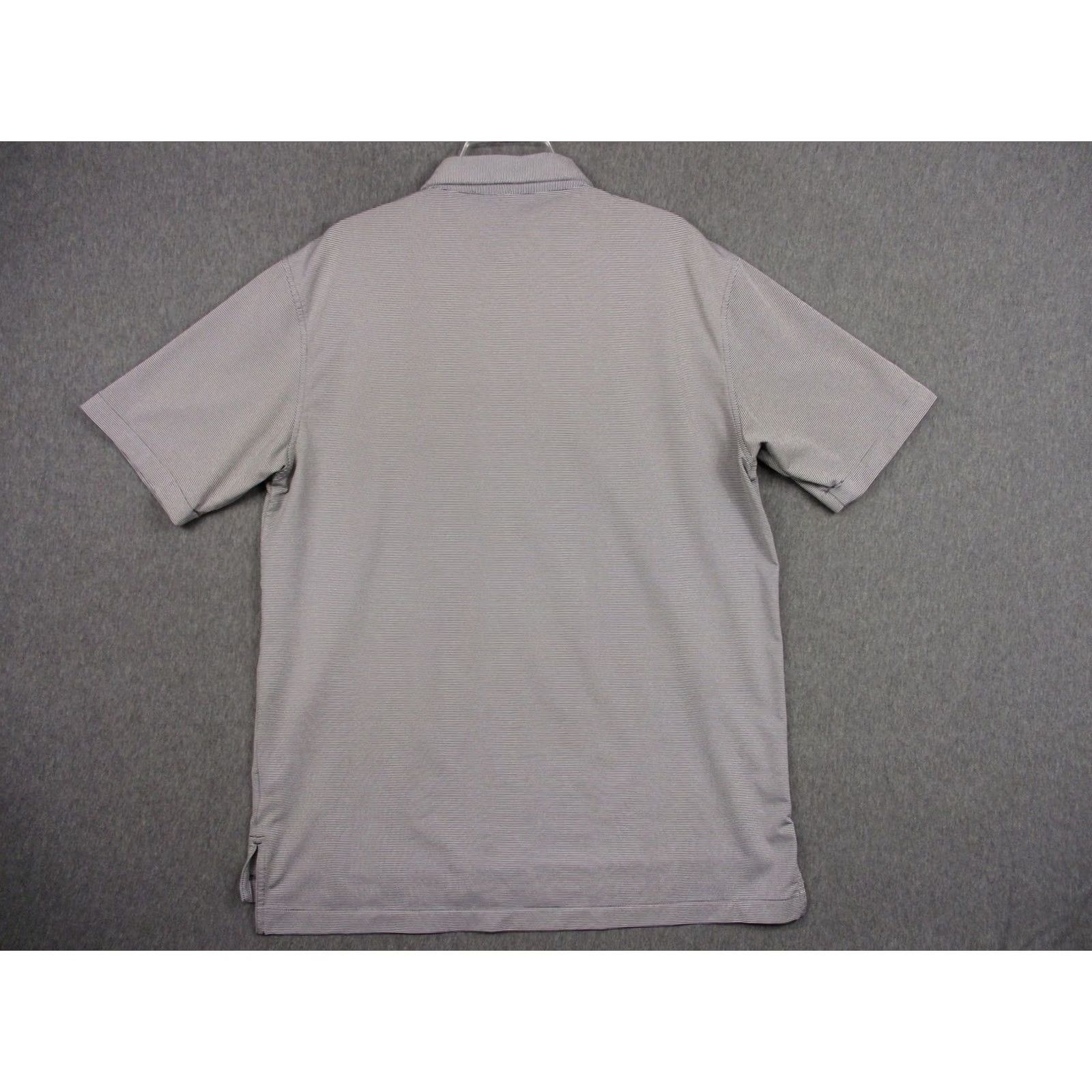 Peter Millar Peter Millar Polo Shirt Mens Large Gray Stripe Summer Comfort Inverness Golf Size US L / EU 52-54 / 3 - 5 Thumbnail