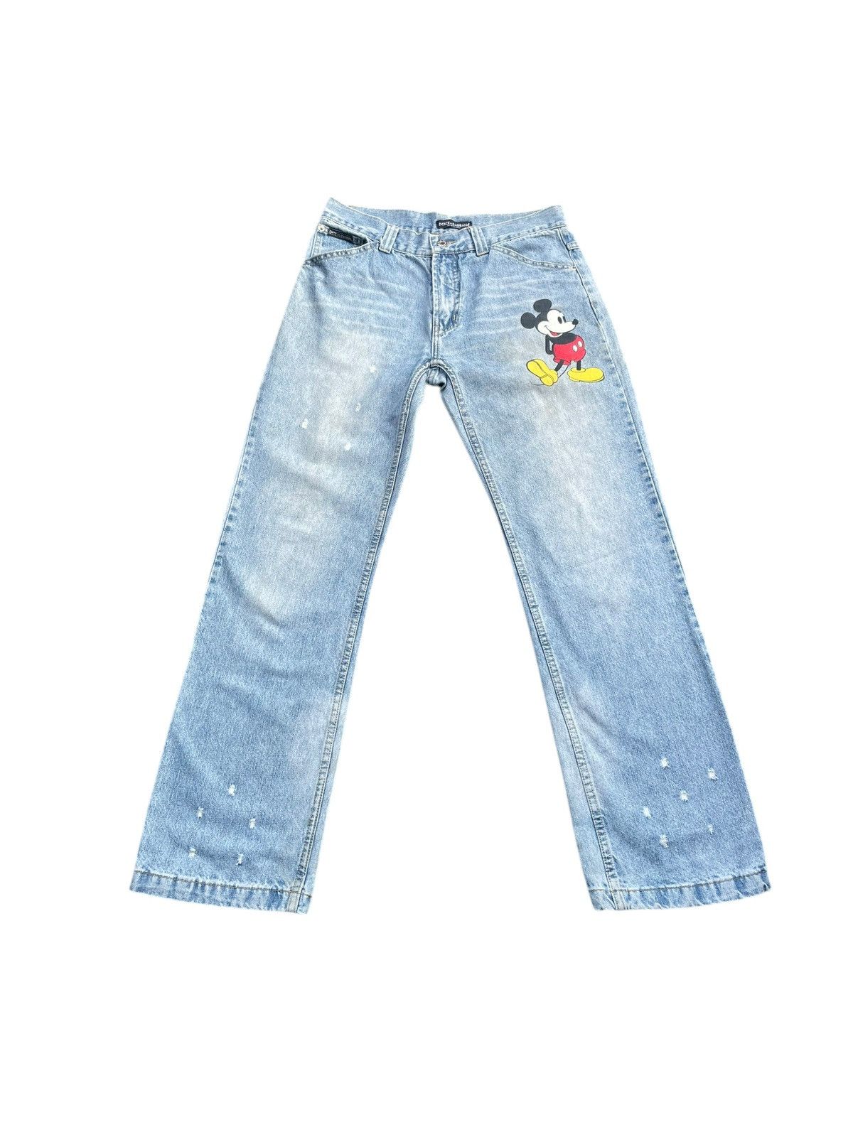 Mickey Mouse Vintage Dolce & Gabbana X Mickey Mouse Distresed Size US 32 / EU 48 - 1 Thumbnail