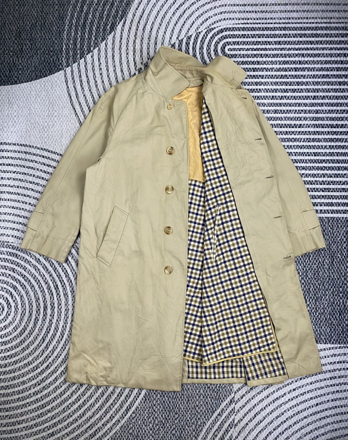 Aquascutum Vintage Aquascutum Trench Coat Jacket Size US L / EU 52-54 / 3 - 1 Thumbnail