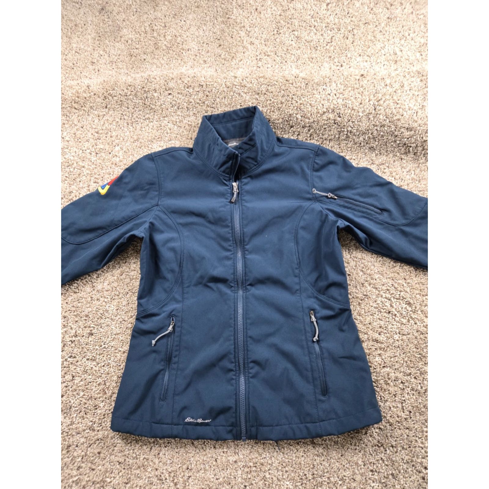 Eddie Bauer Eddie Bauer Jacket Womens Medium Blue Full Zip Softshell Logo Embroidered Google Size M / US 6-8 / IT 42-44 - 3 Thumbnail