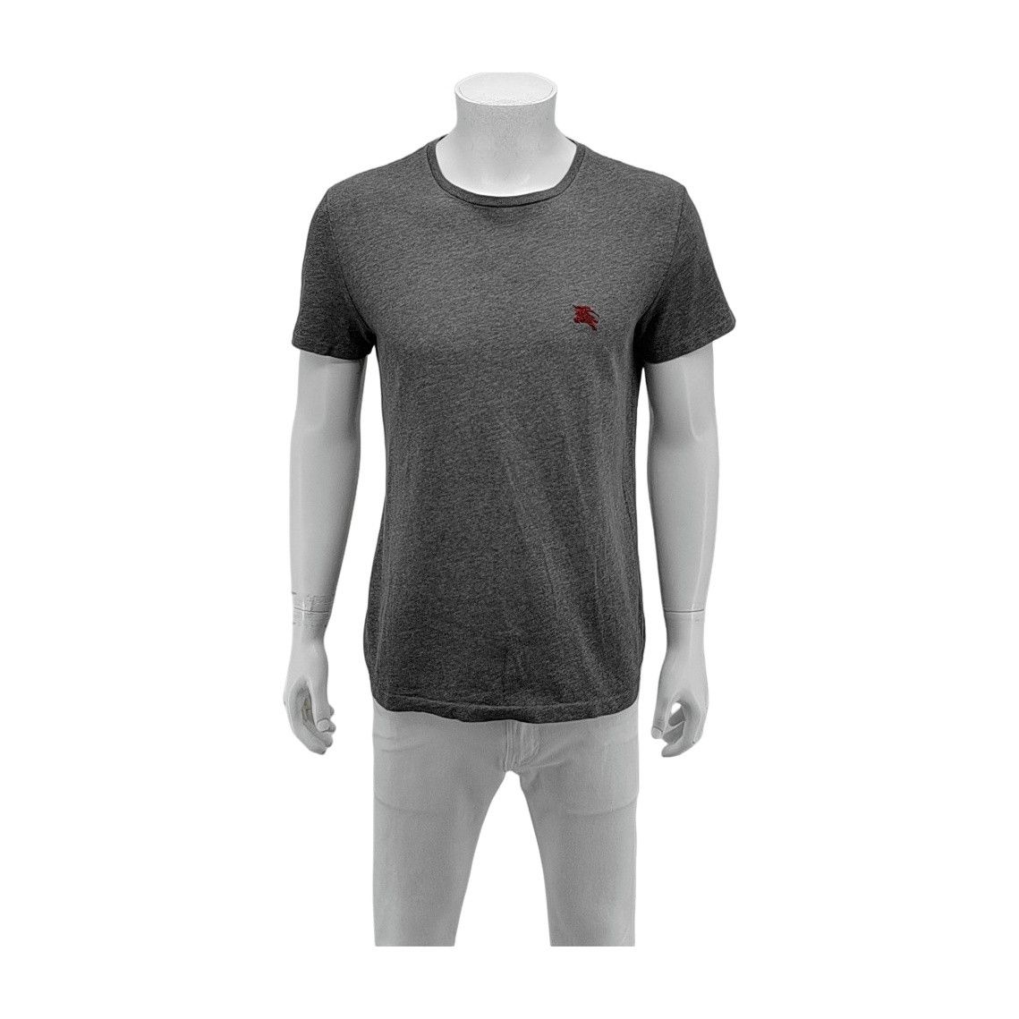 Burberry Burberry Gray Logo Cotton T-Shirt Size M Size US M / EU 48-50 / 2 - 1 Thumbnail
