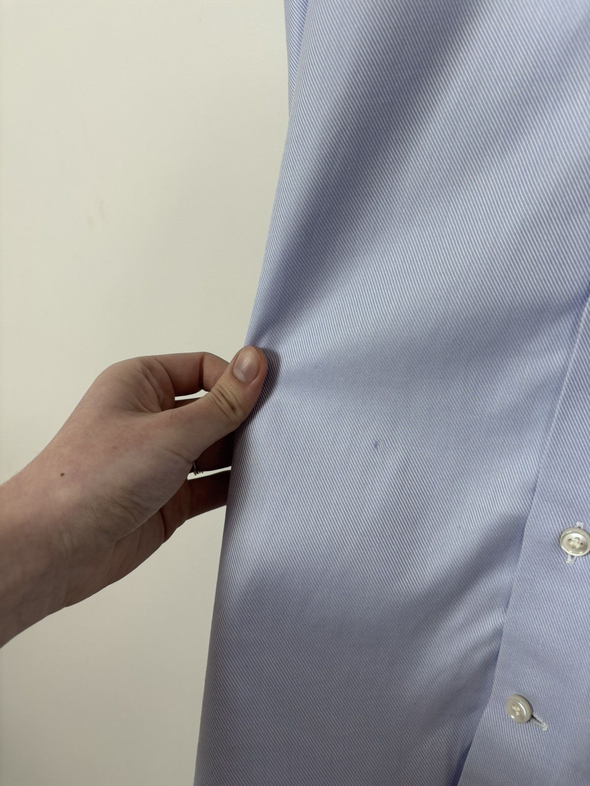 Other Emanuel Berg Men’s Blue Pinstripe Button Up Dress Shirt Size US XL / EU 56 / 4 - 7 Thumbnail