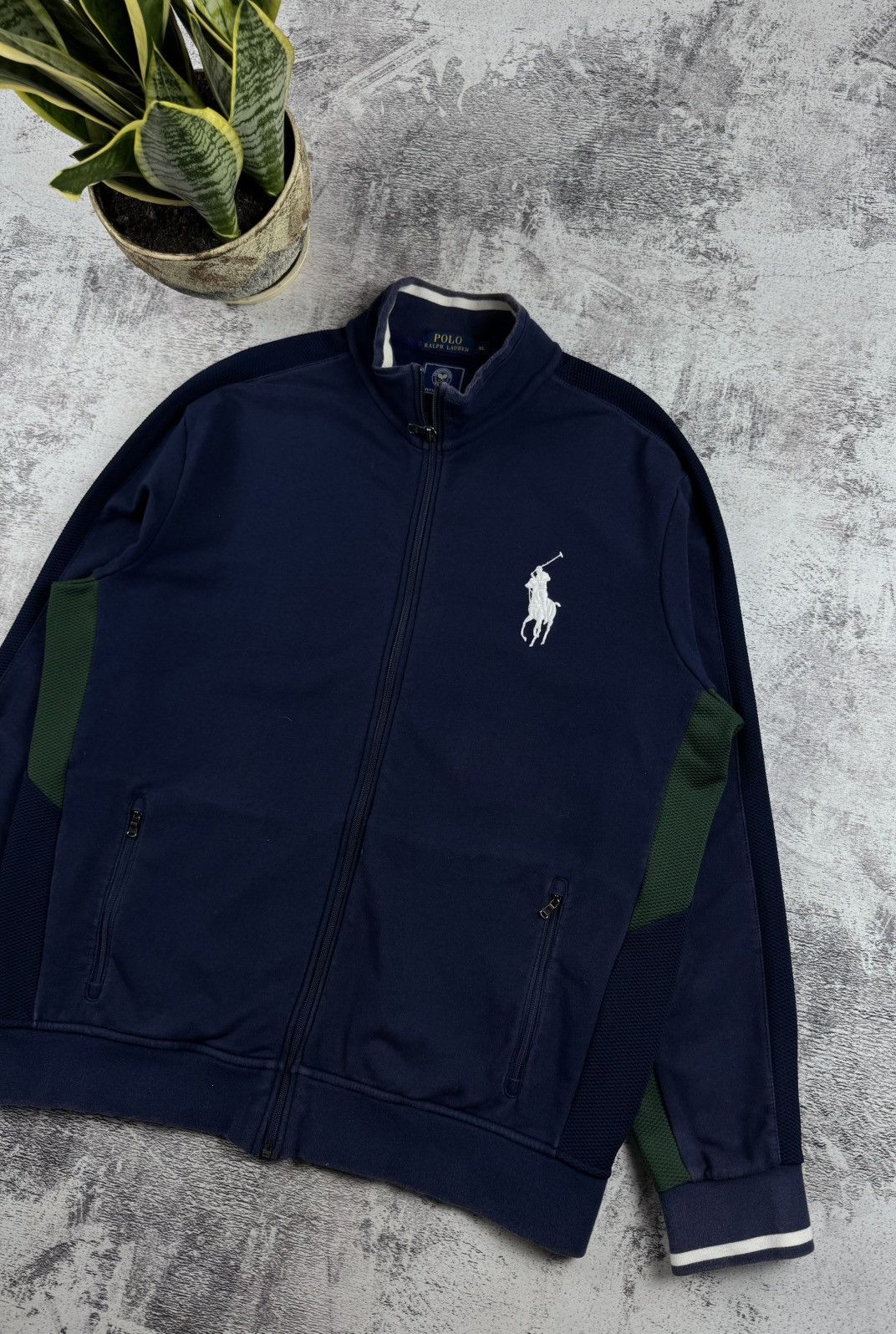 Polo Ralph Lauren Polo Ralph Tennis Wimbledon Big Pony Zip Sweatshirt Pullover Size US XL / EU 56 / 4 - 3 Thumbnail