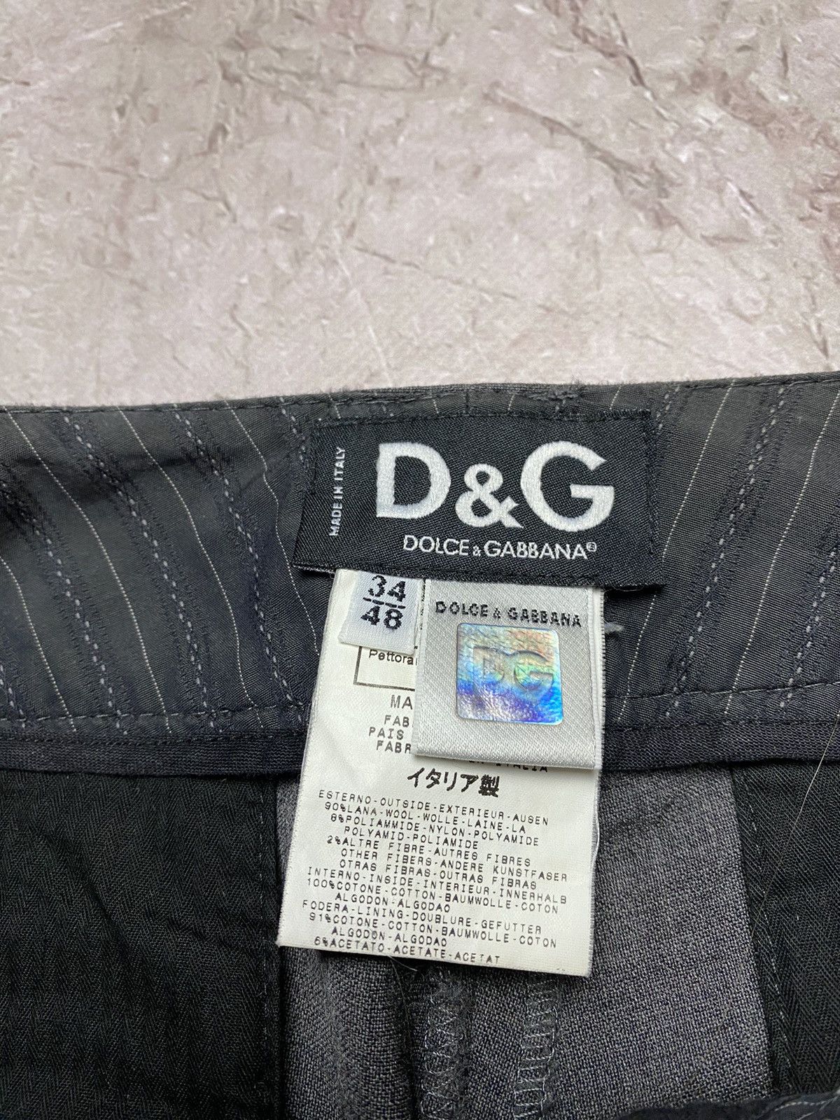 Dolce & Gabbana × Vintage DOLCE GABBANA Pants Suit Trousers Vintage Grey A8539 Size US 34 / EU 50 - 11 Thumbnail