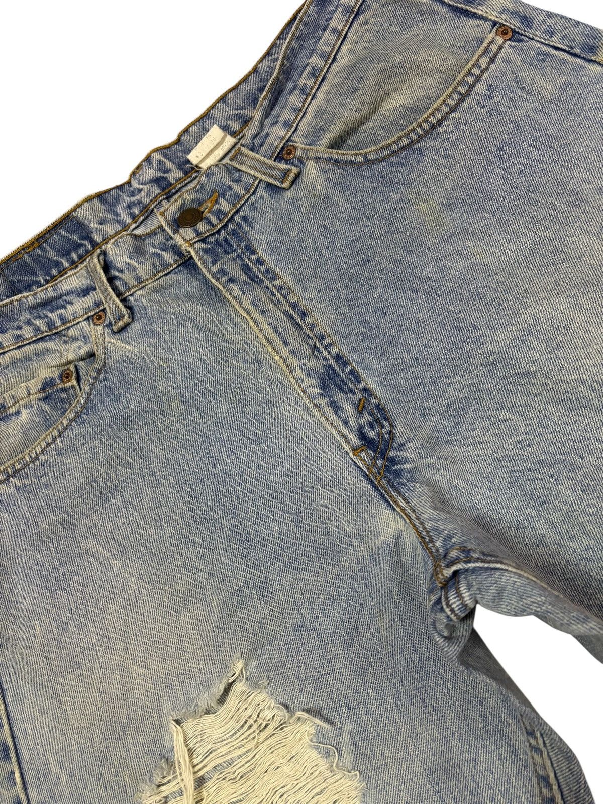 Levi's Vtg Levi’s 90s 505 Custom Grunge Destroyed Jeans Size US 34 / EU 50 - 4 Thumbnail