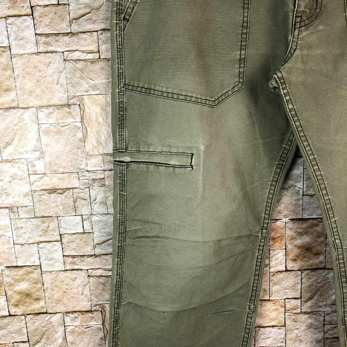 Faded Glory × Japanese Brand Twenty Works Green utility tactical Cargo Pants #A1143 Size US 31 - 10 Thumbnail