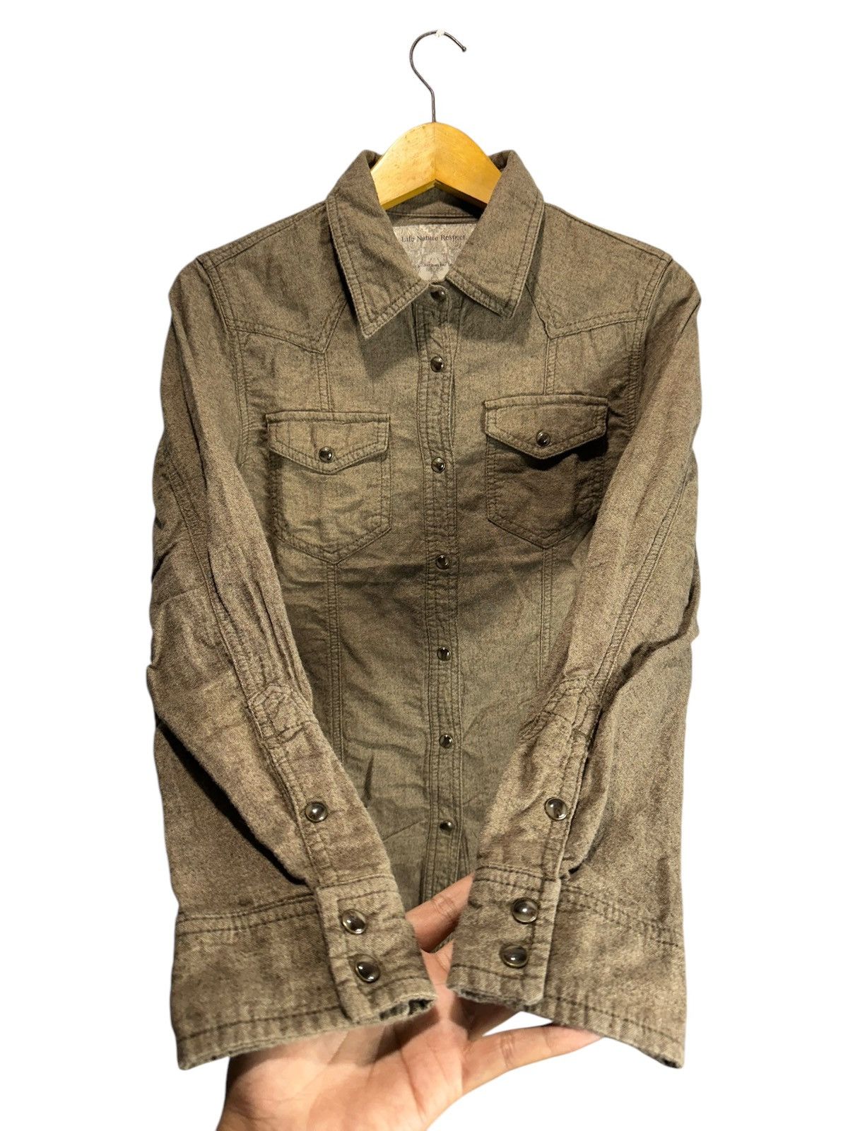 GOA GOA DISTRESSED BUTTON WESTERN SHIRT IFSIX LGB STYLE Size US M / EU 48-50 / 2 - 4 Thumbnail